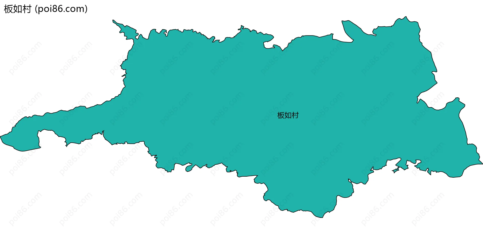 板如村边界地图