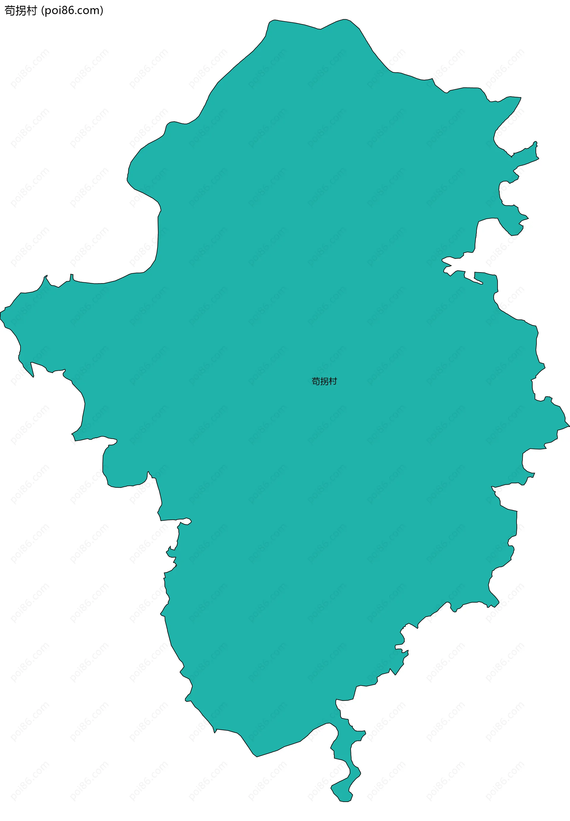 苟拐村边界地图