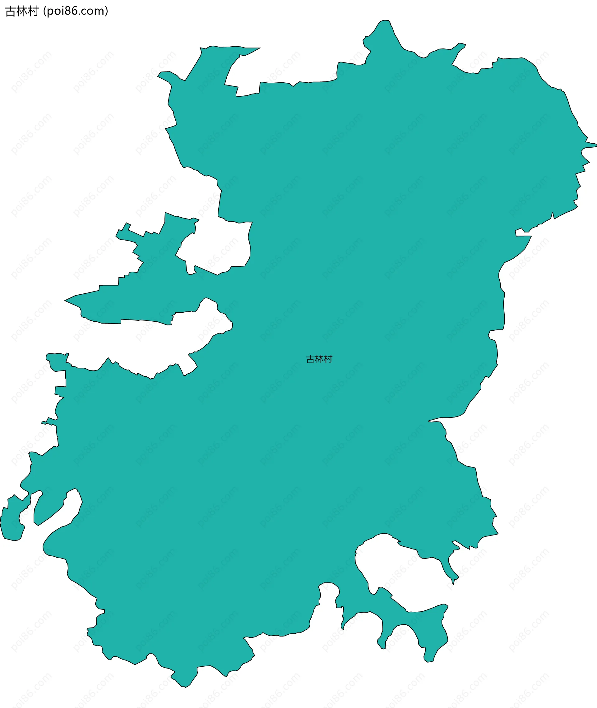 古林村边界地图