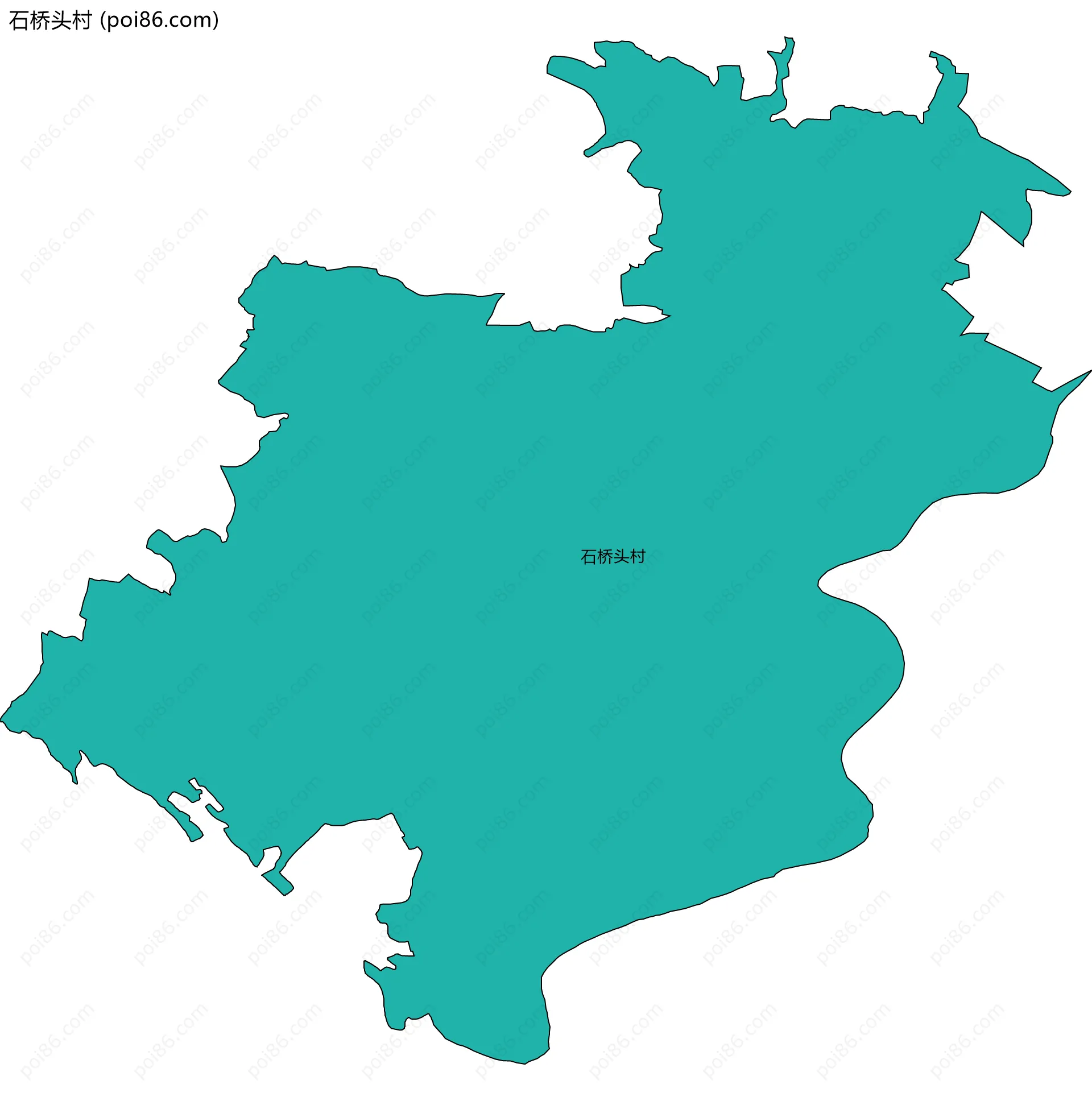 石桥头村边界地图
