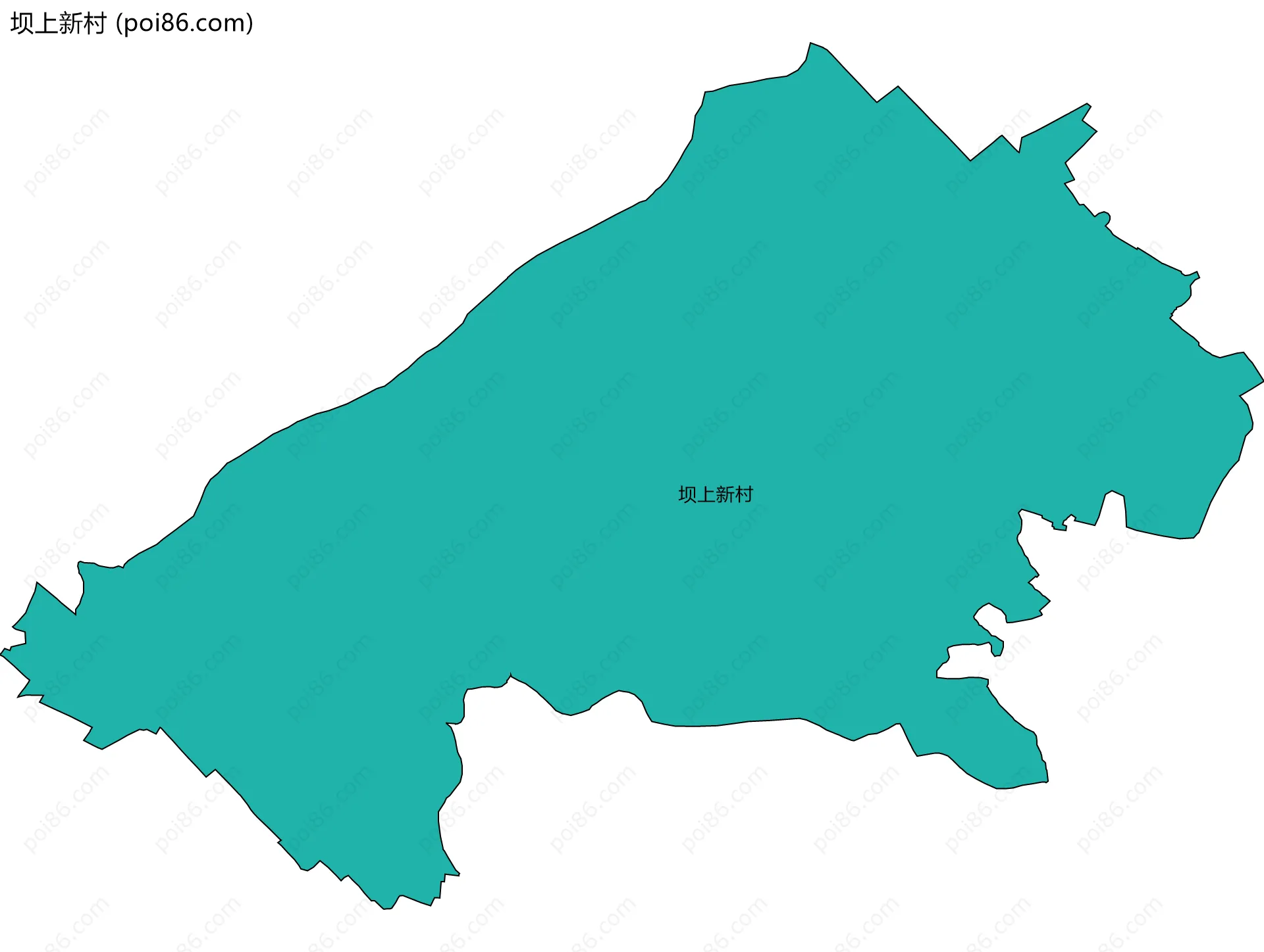 坝上新村边界地图