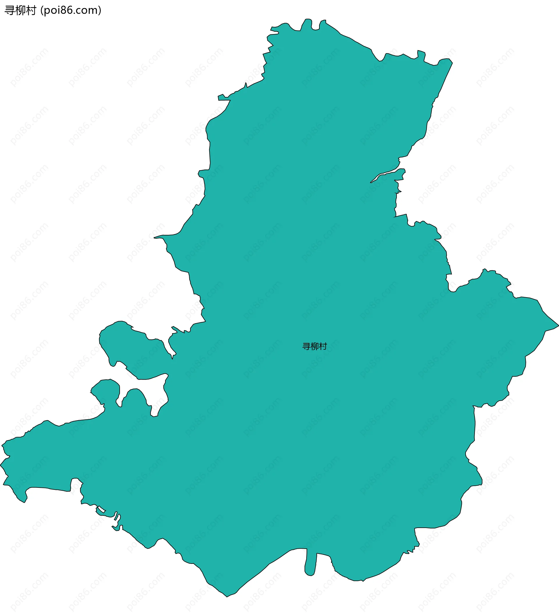 寻柳村边界地图