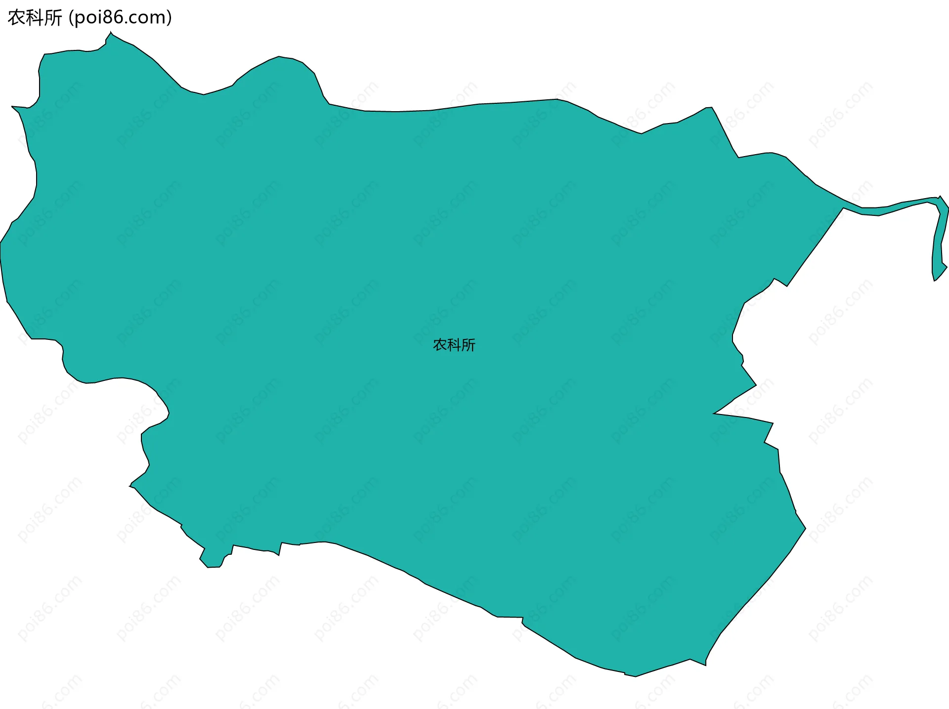 农科所边界地图