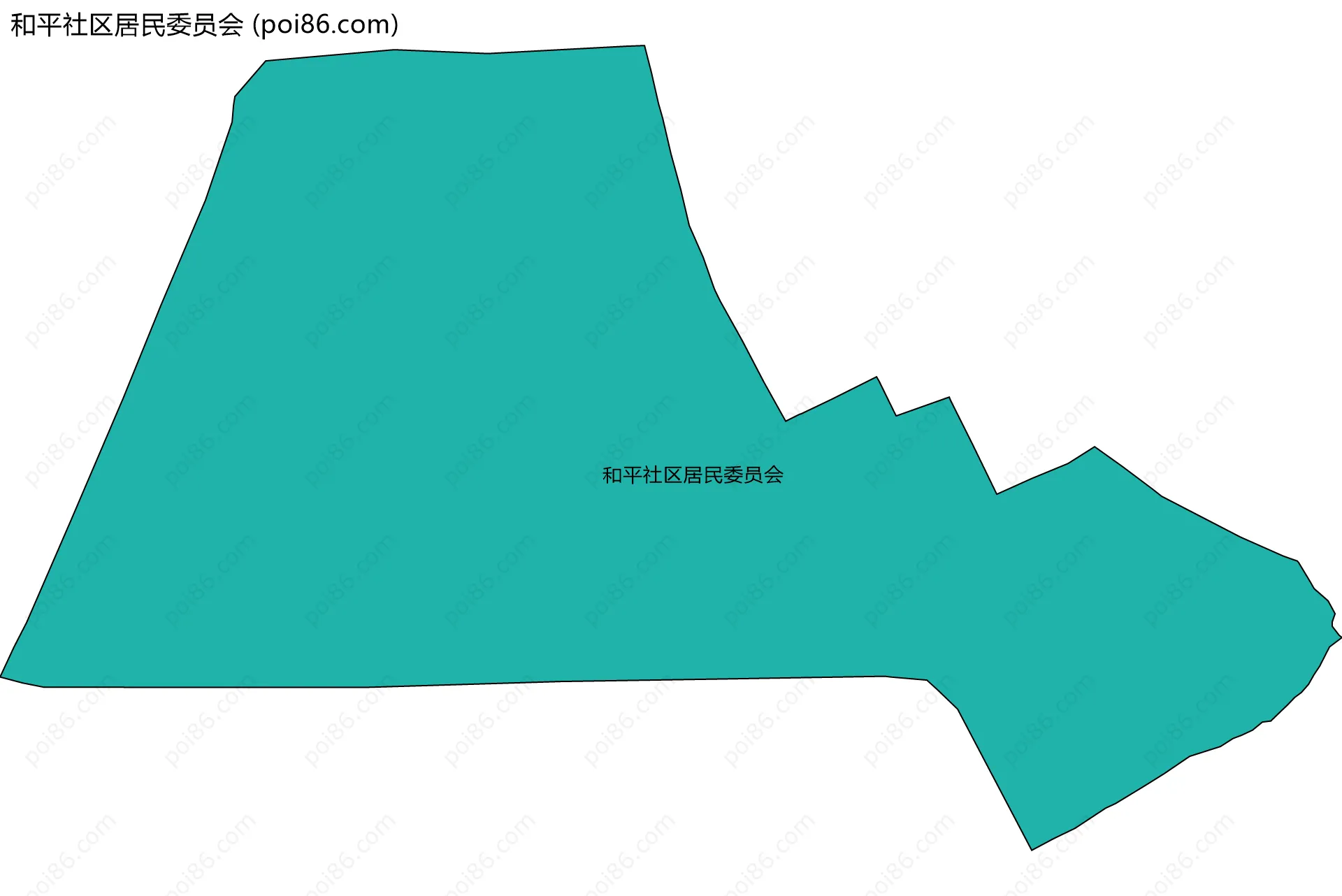 和平社区居民委员会边界地图