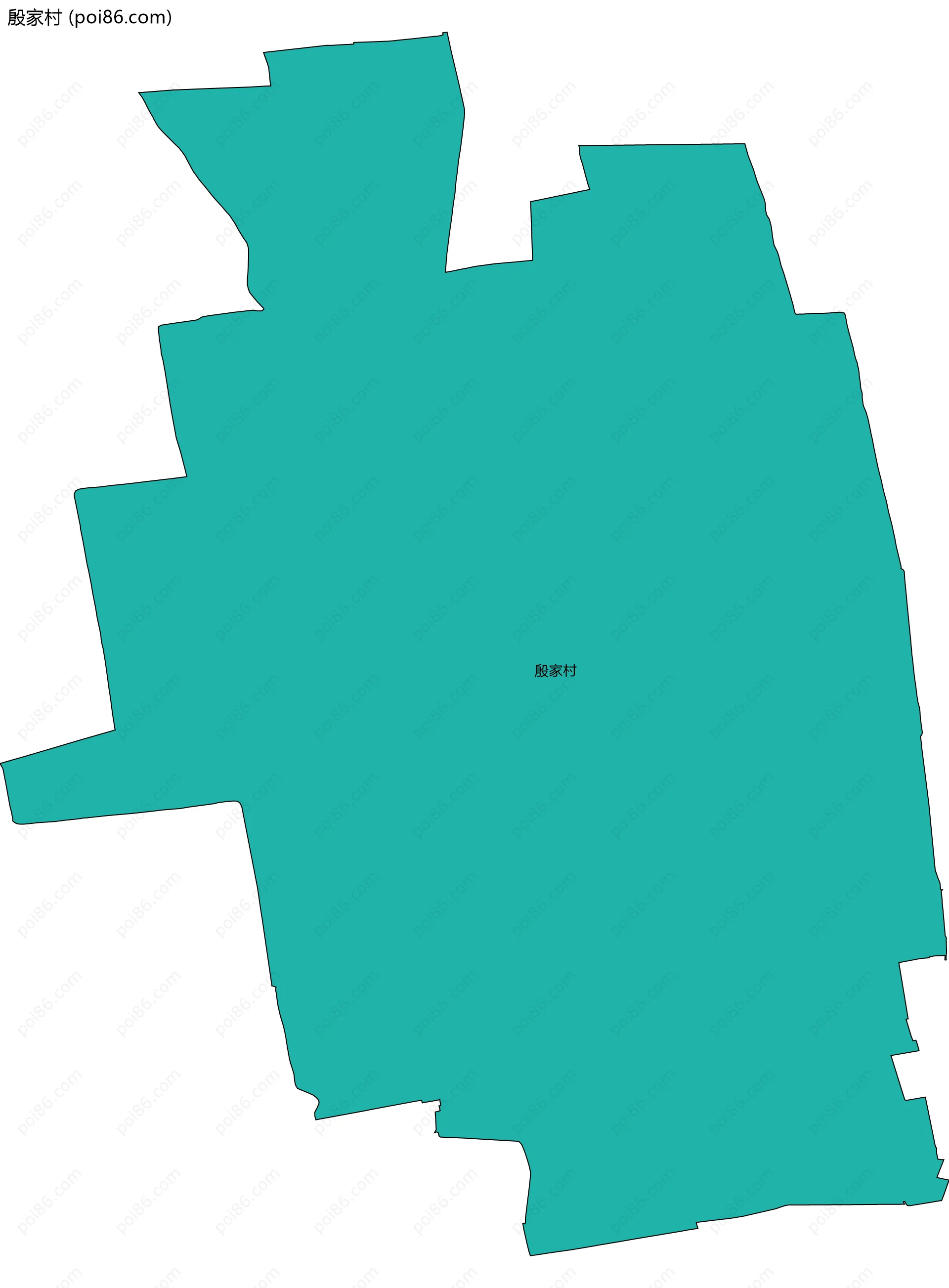 殷家村边界地图