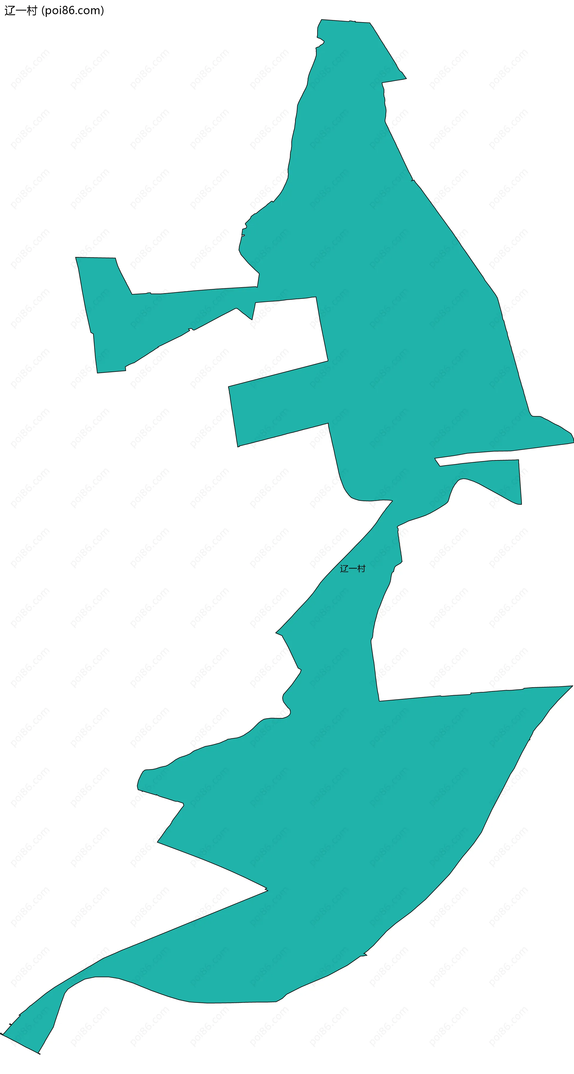 辽一村边界地图