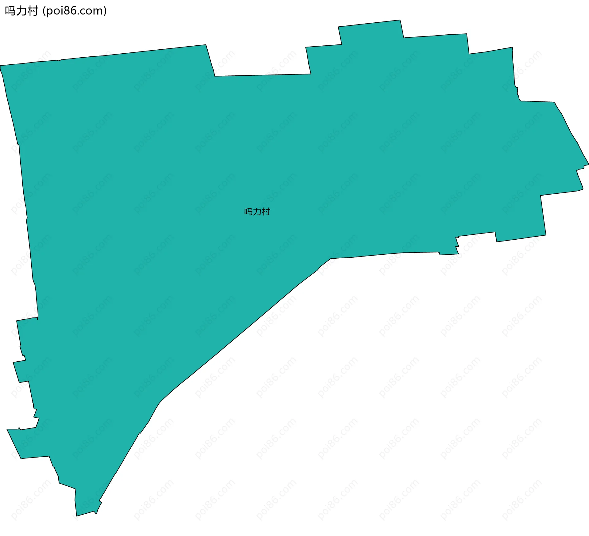 吗力村边界地图