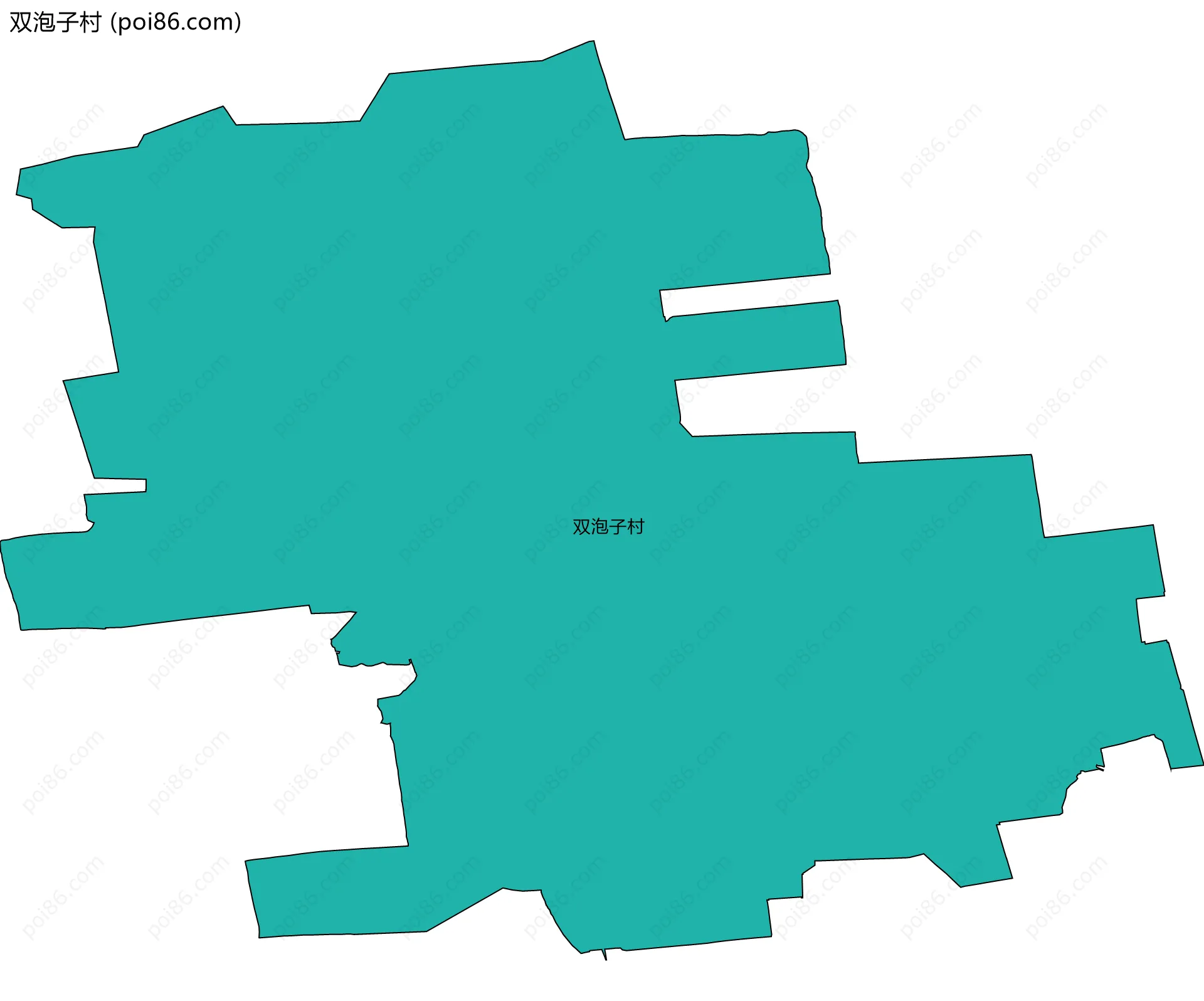 双泡子村边界地图