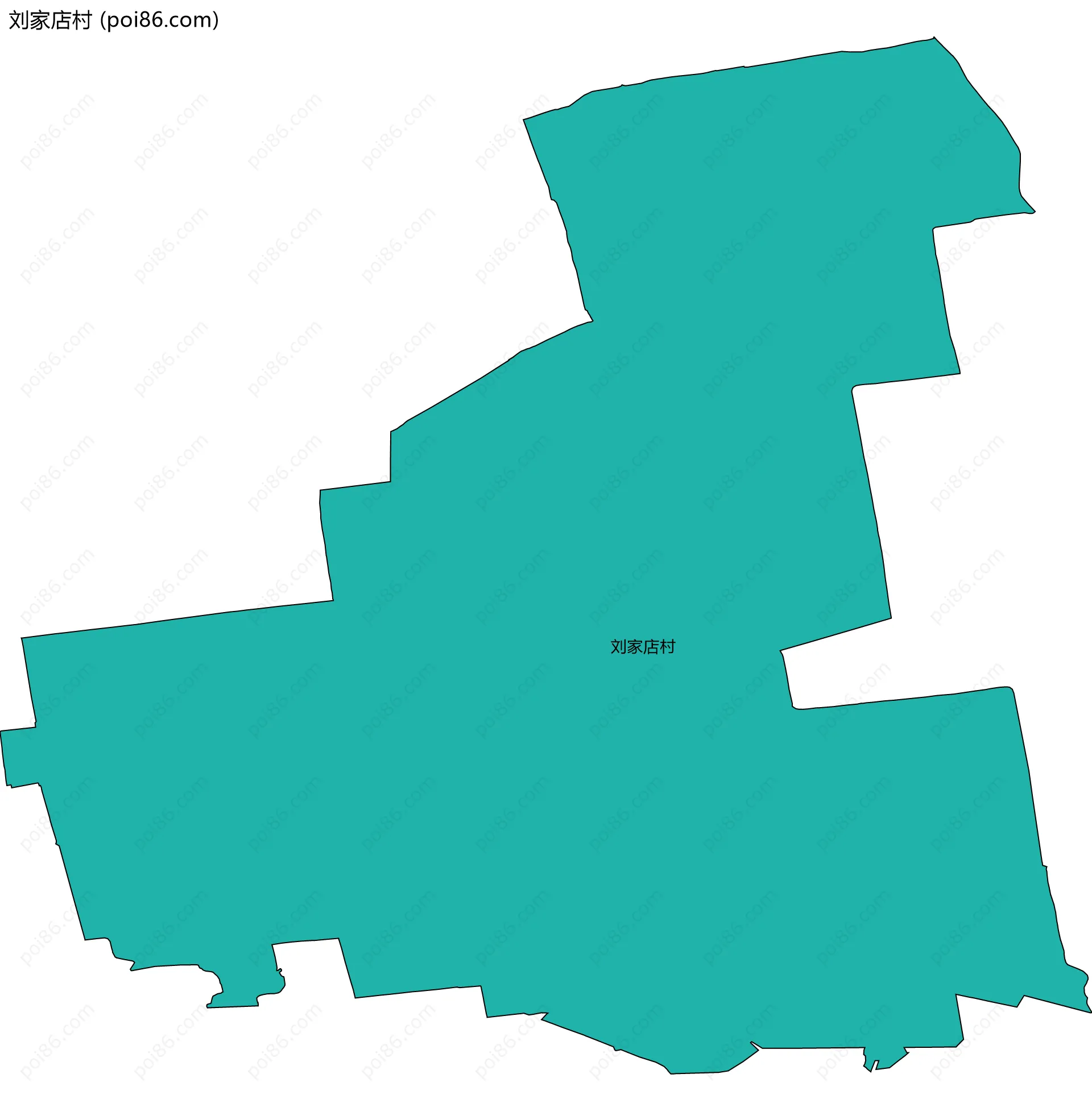 刘家店村边界地图