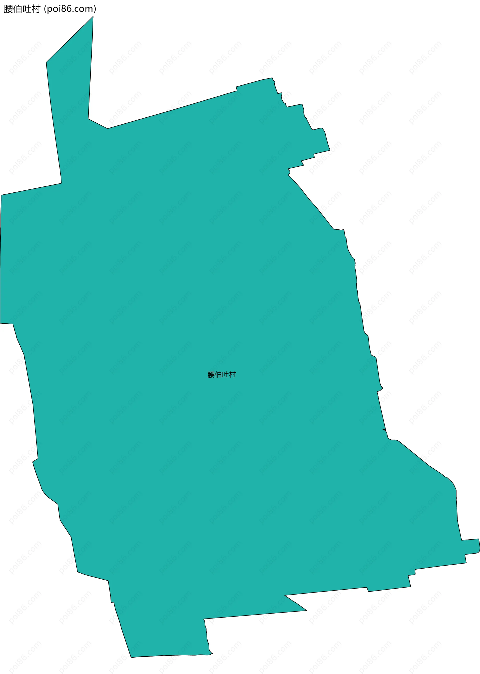 腰伯吐村边界地图