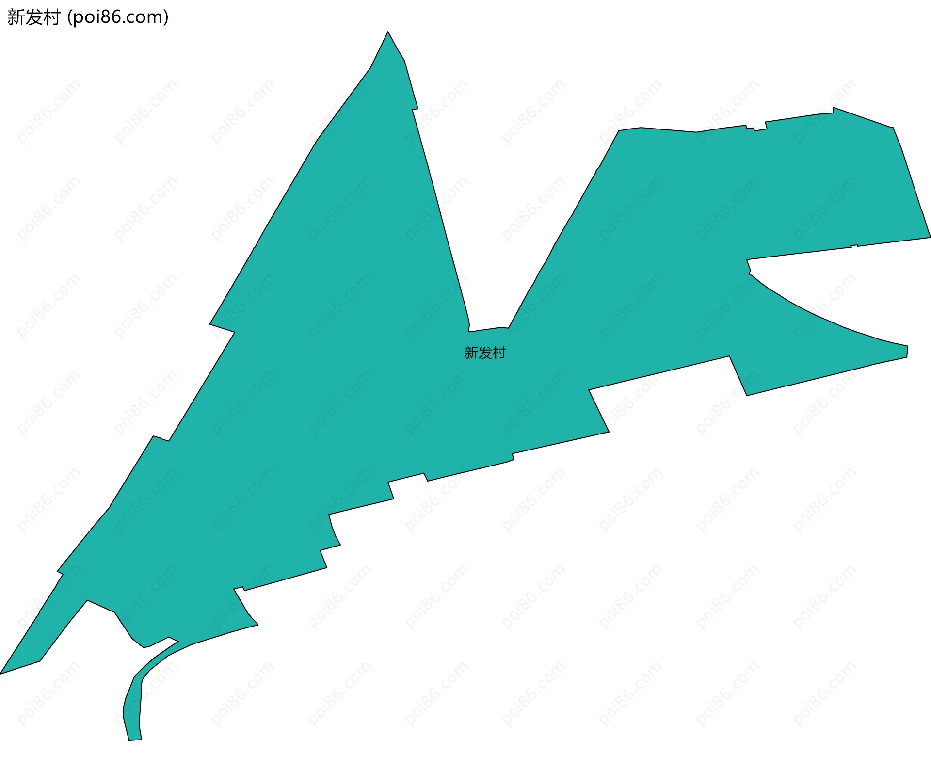 新发村边界地图