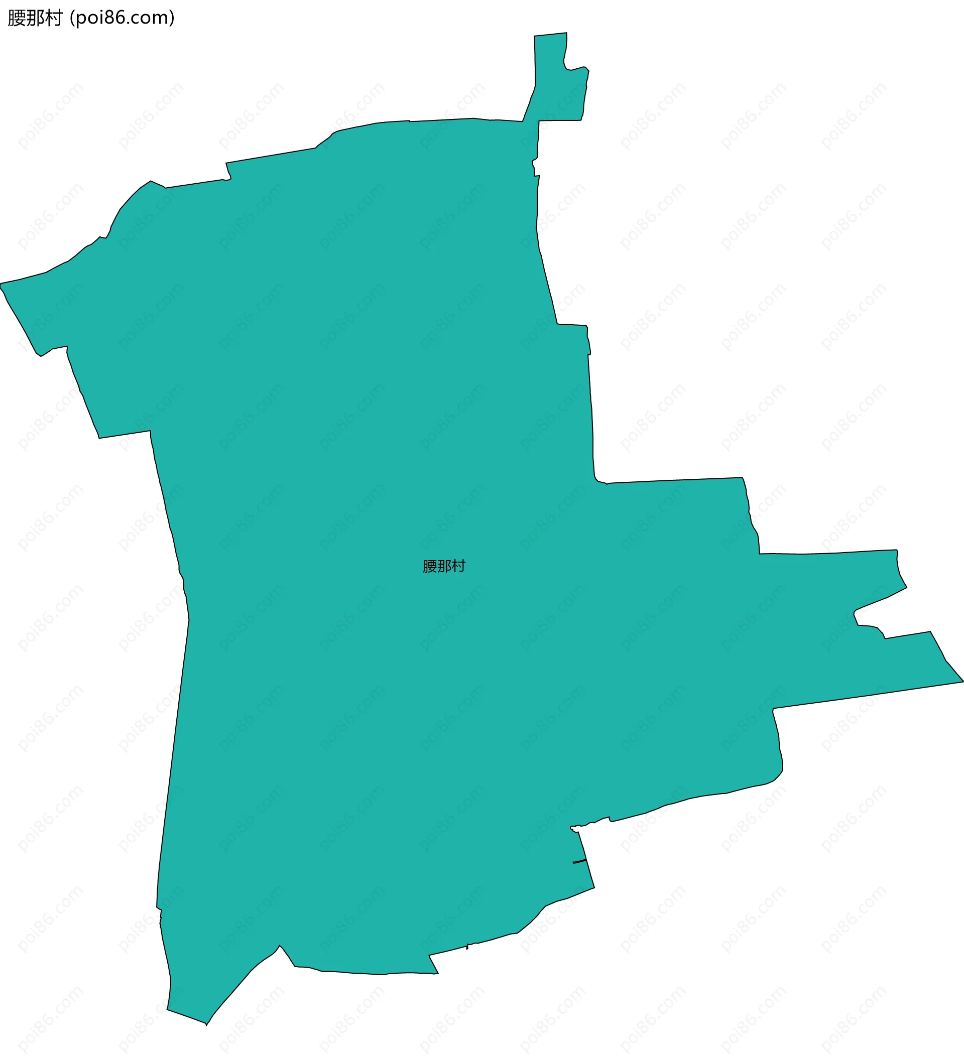 腰那村边界地图