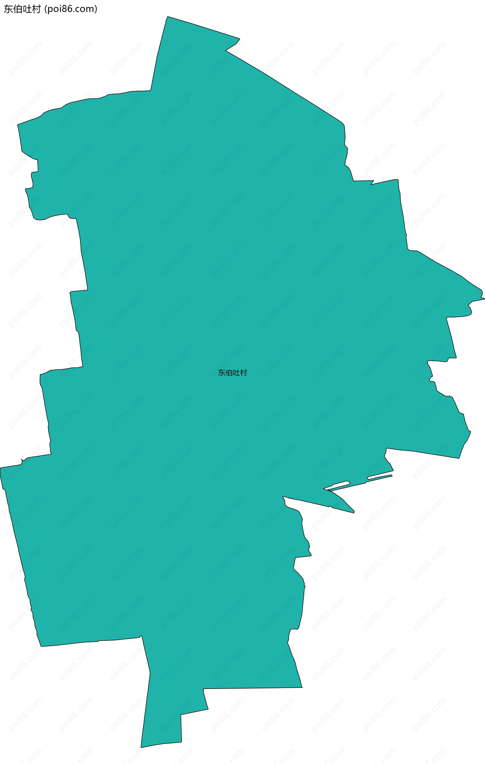 东伯吐村边界地图
