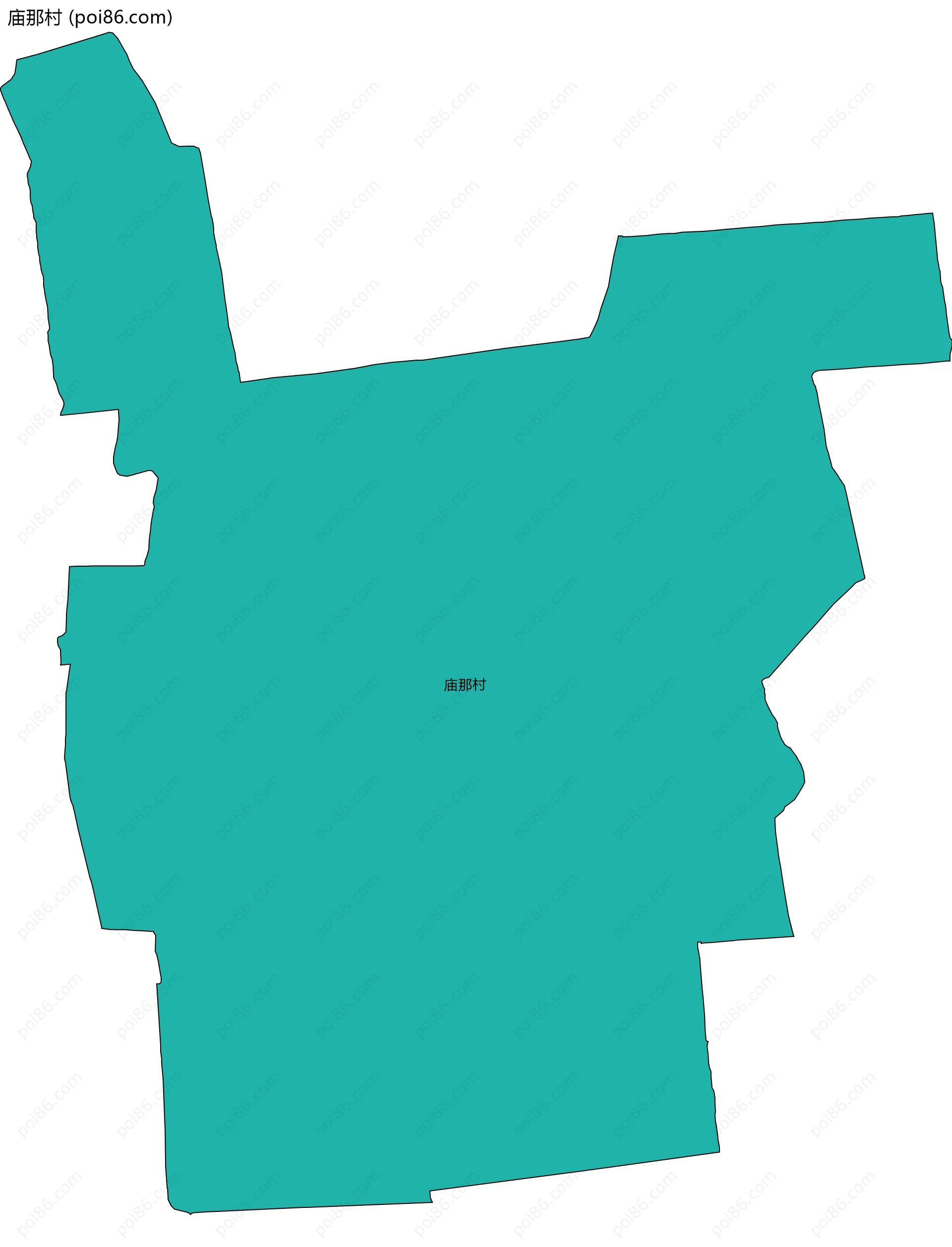 庙那村边界地图