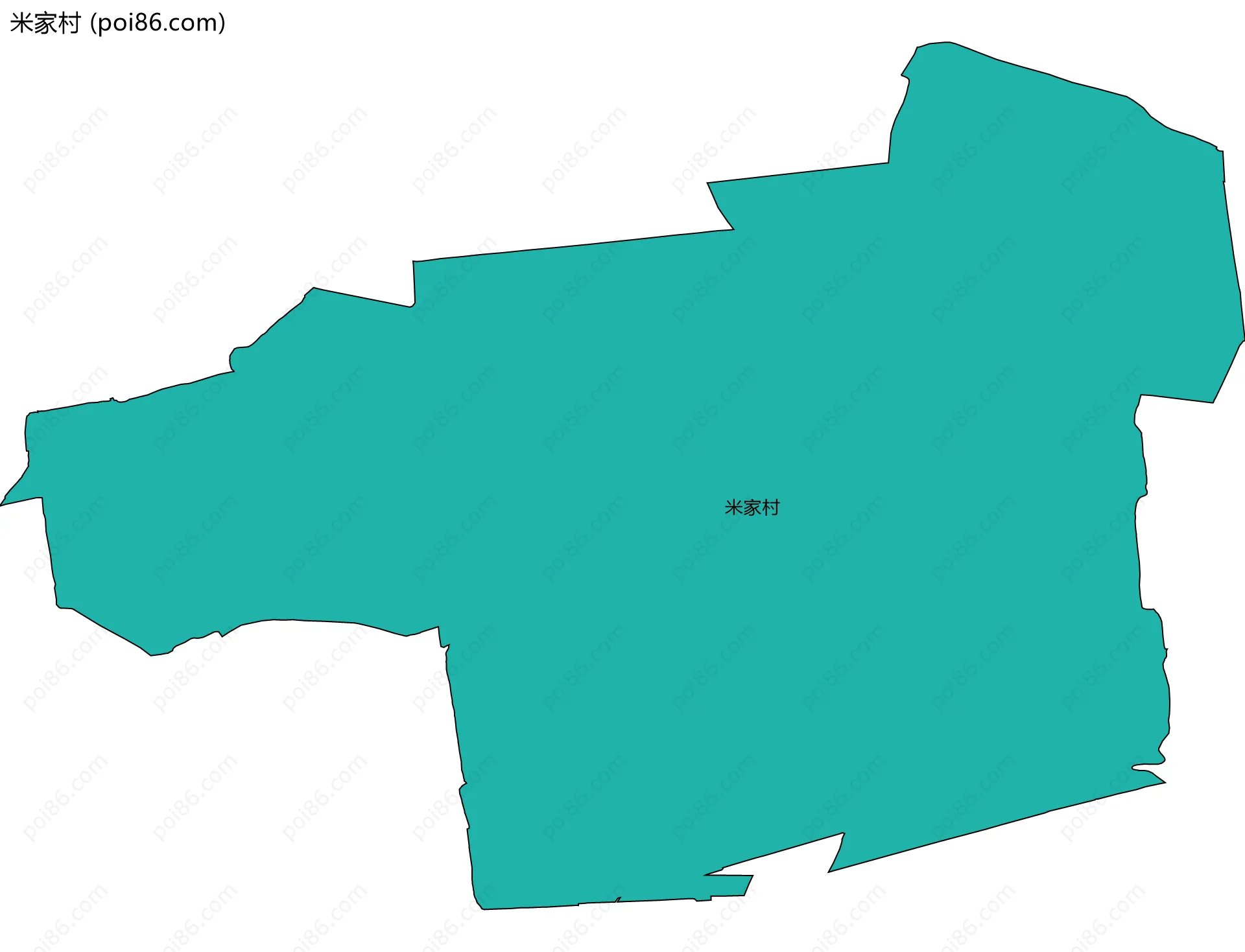 米家村边界地图