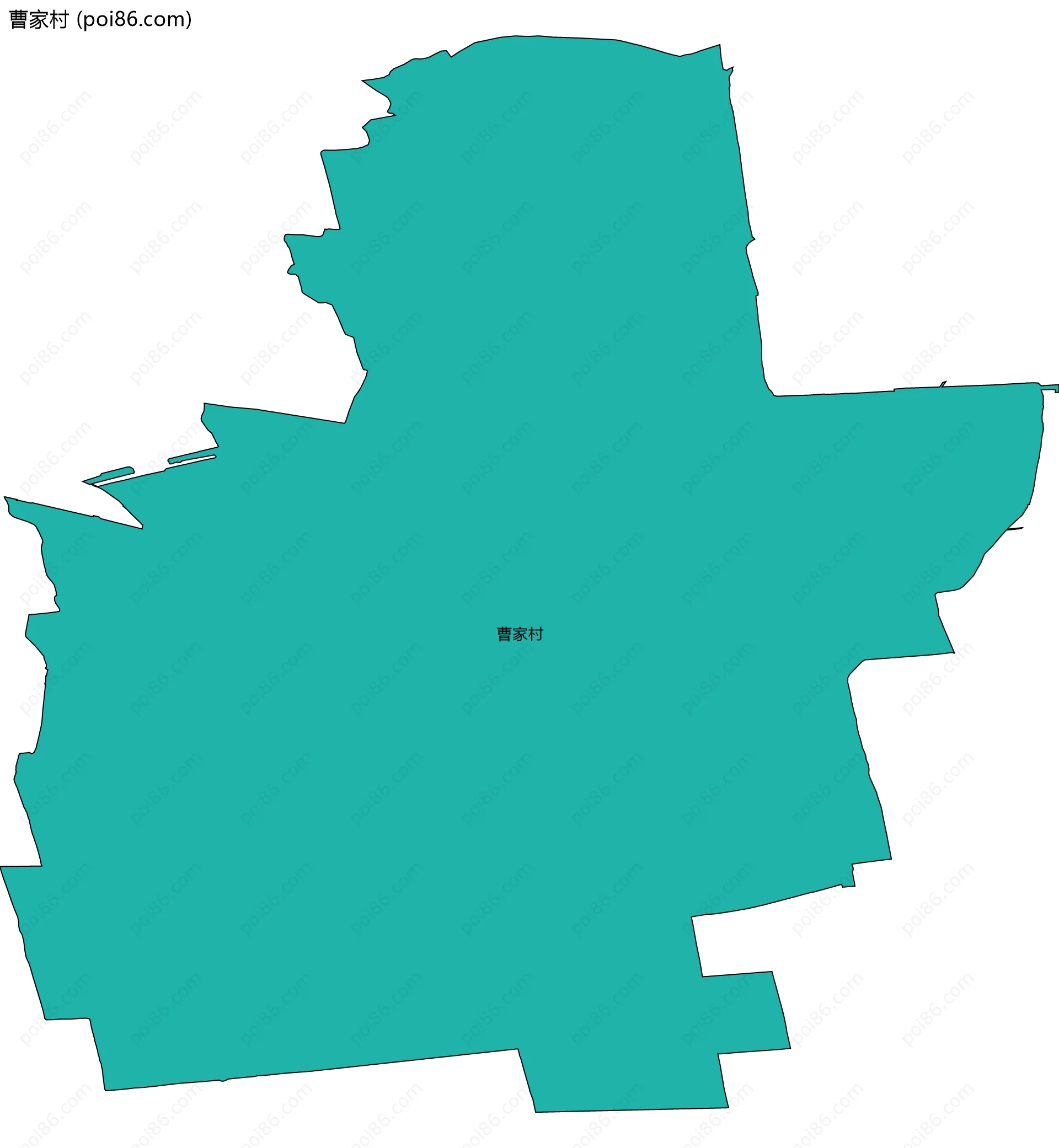 曹家村边界地图