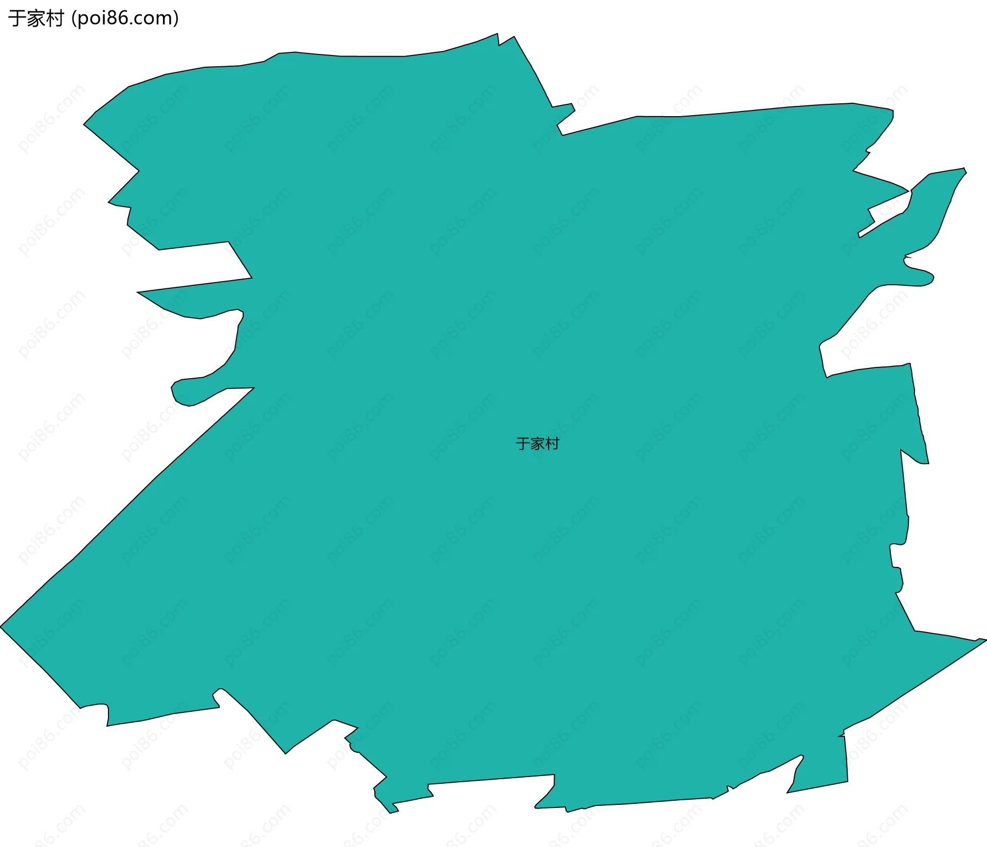 于家村边界地图