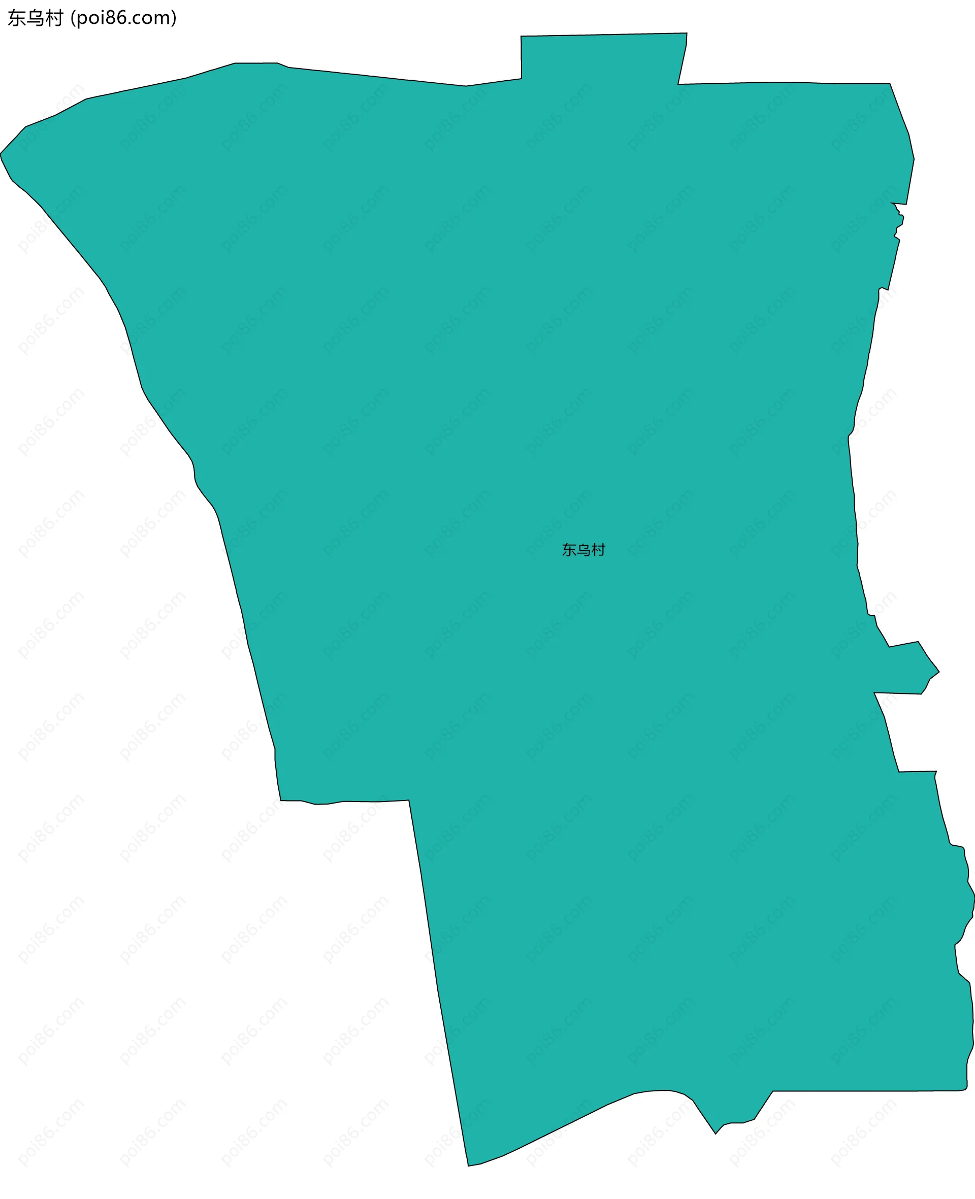 东乌村边界地图