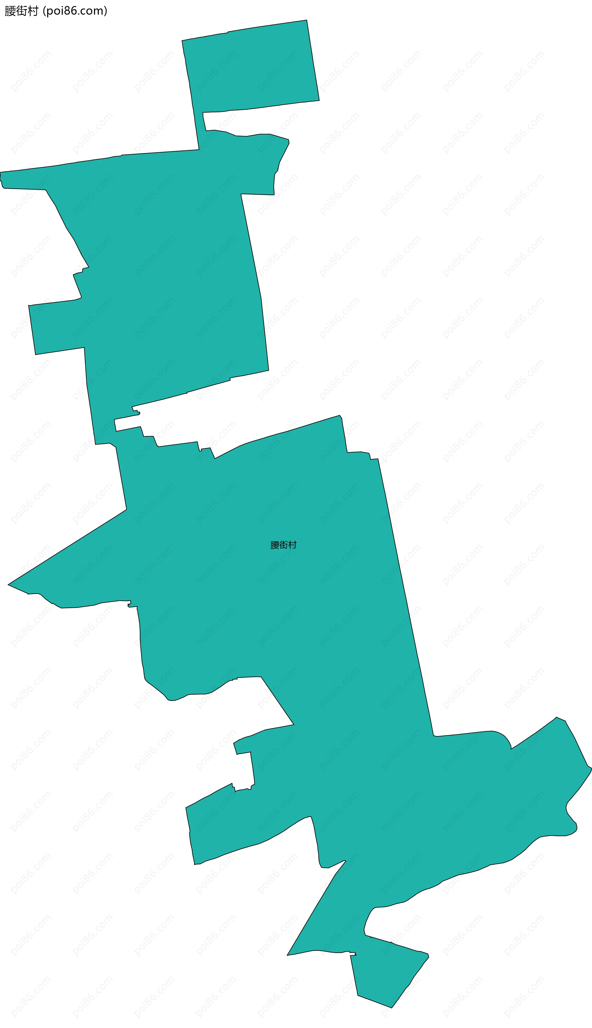 腰街村边界地图
