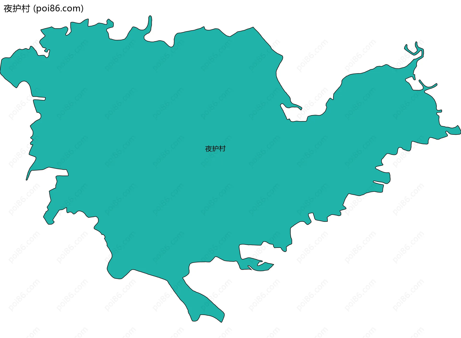 夜护村边界地图