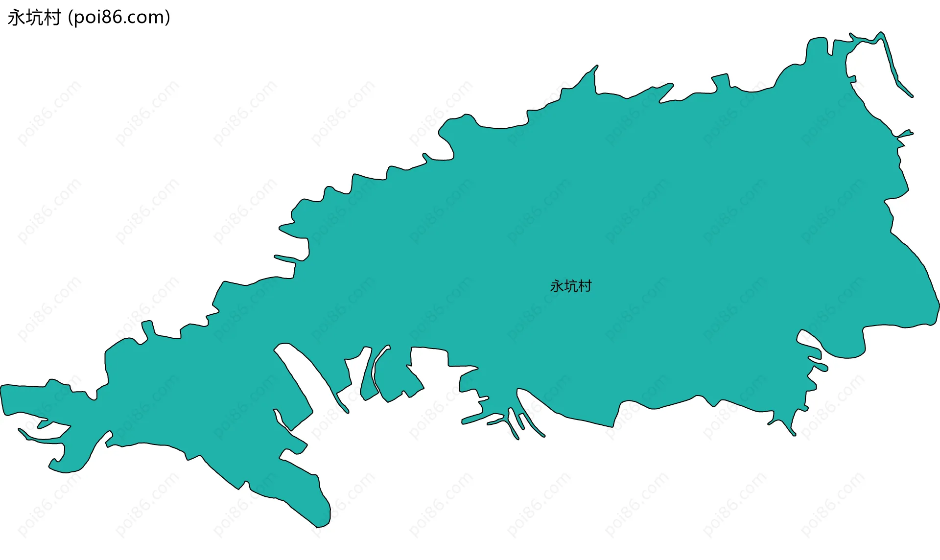 永坑村边界地图