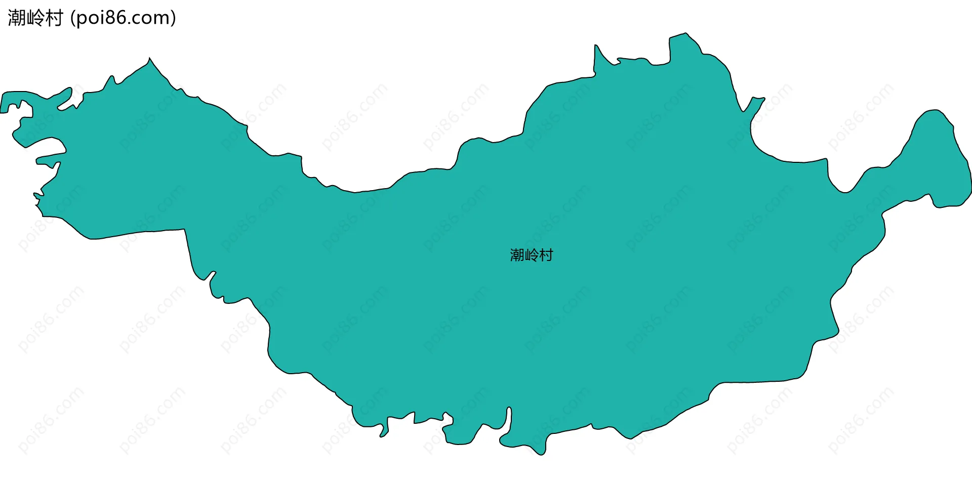 潮岭村边界地图