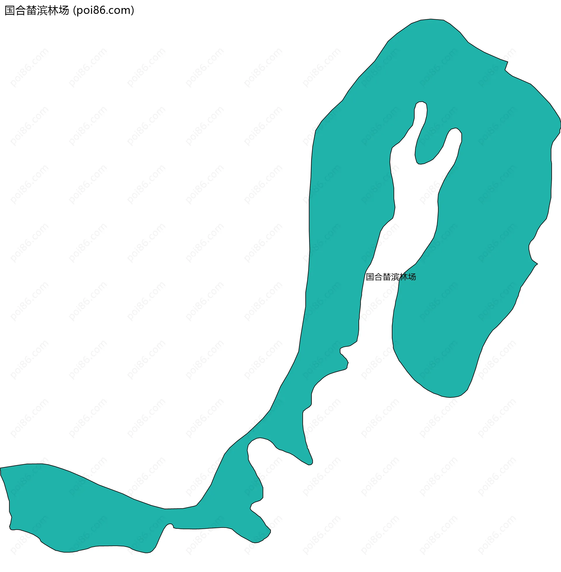 国合榃滨林场边界地图