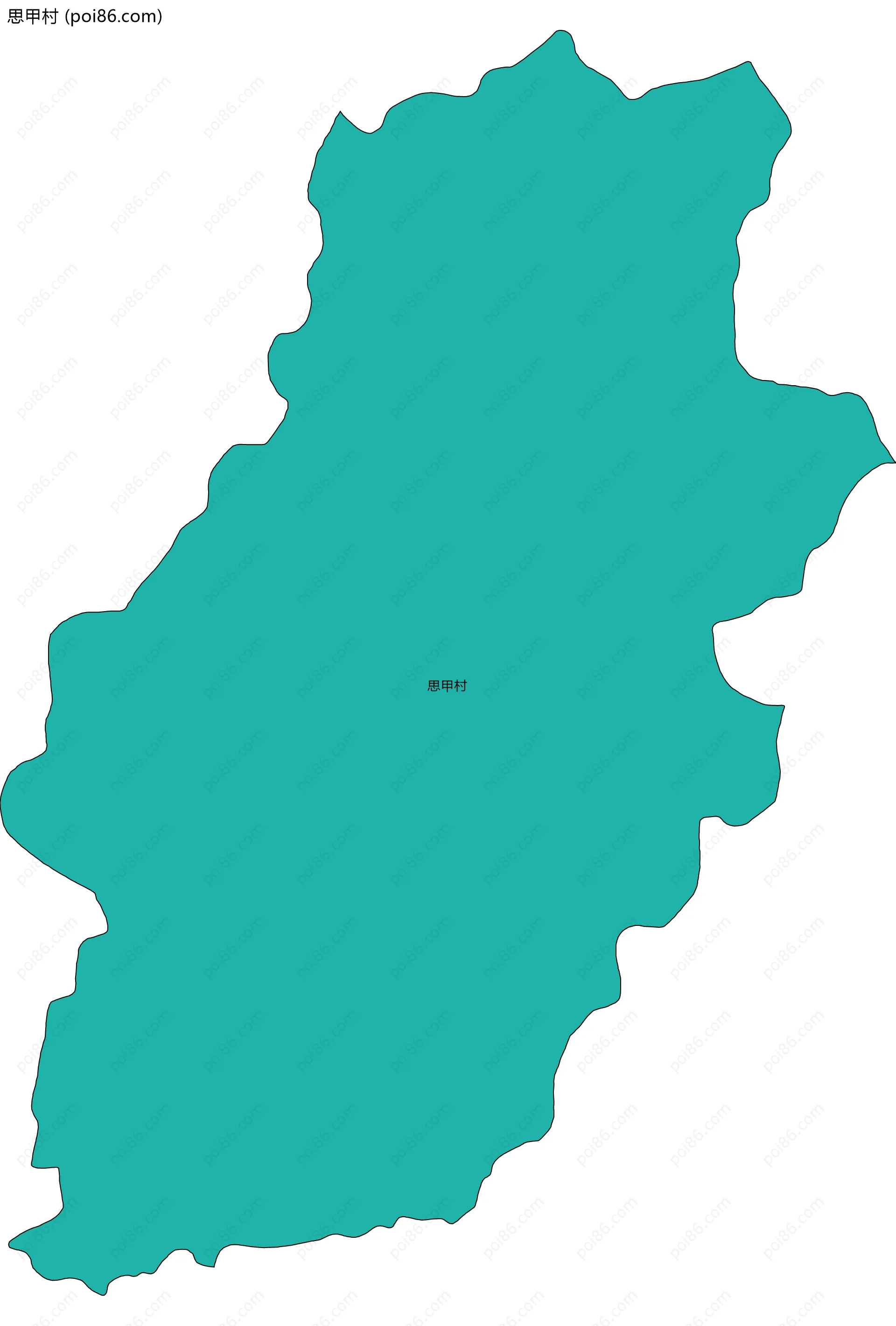 思甲村边界地图