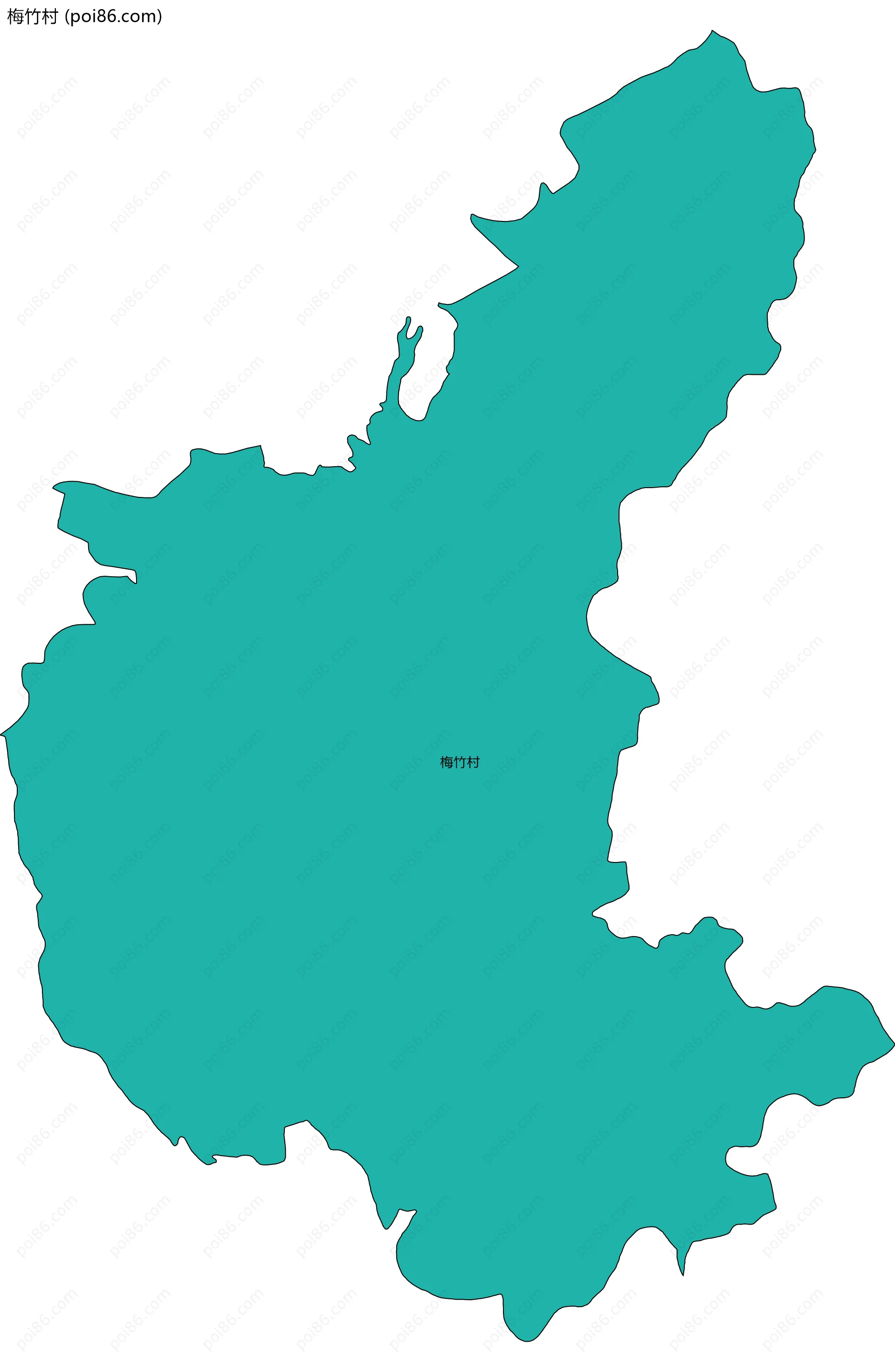 梅竹村边界地图