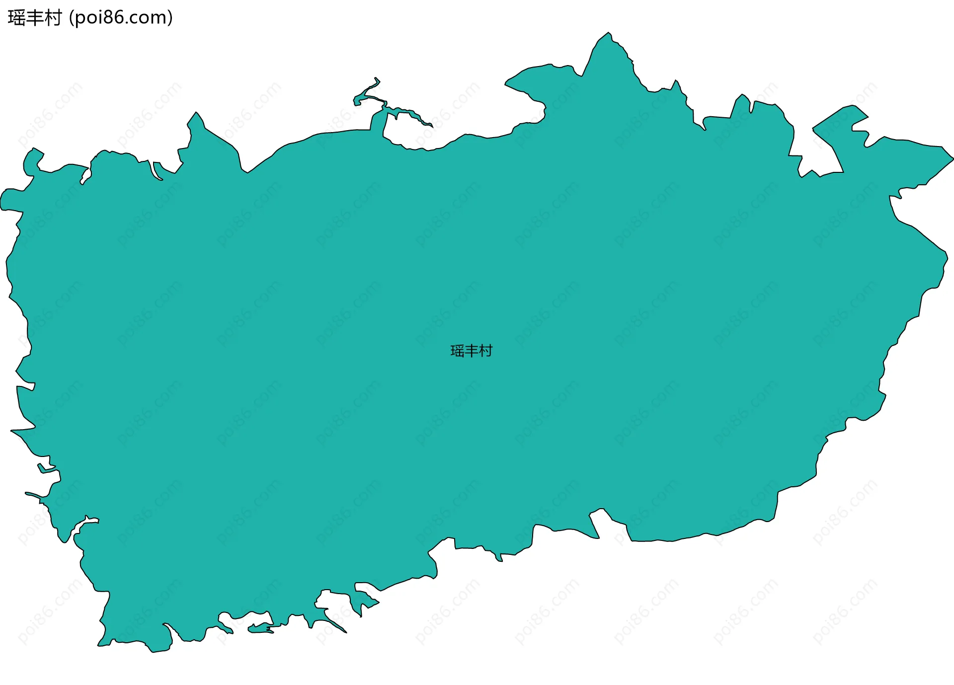 瑶丰村边界地图