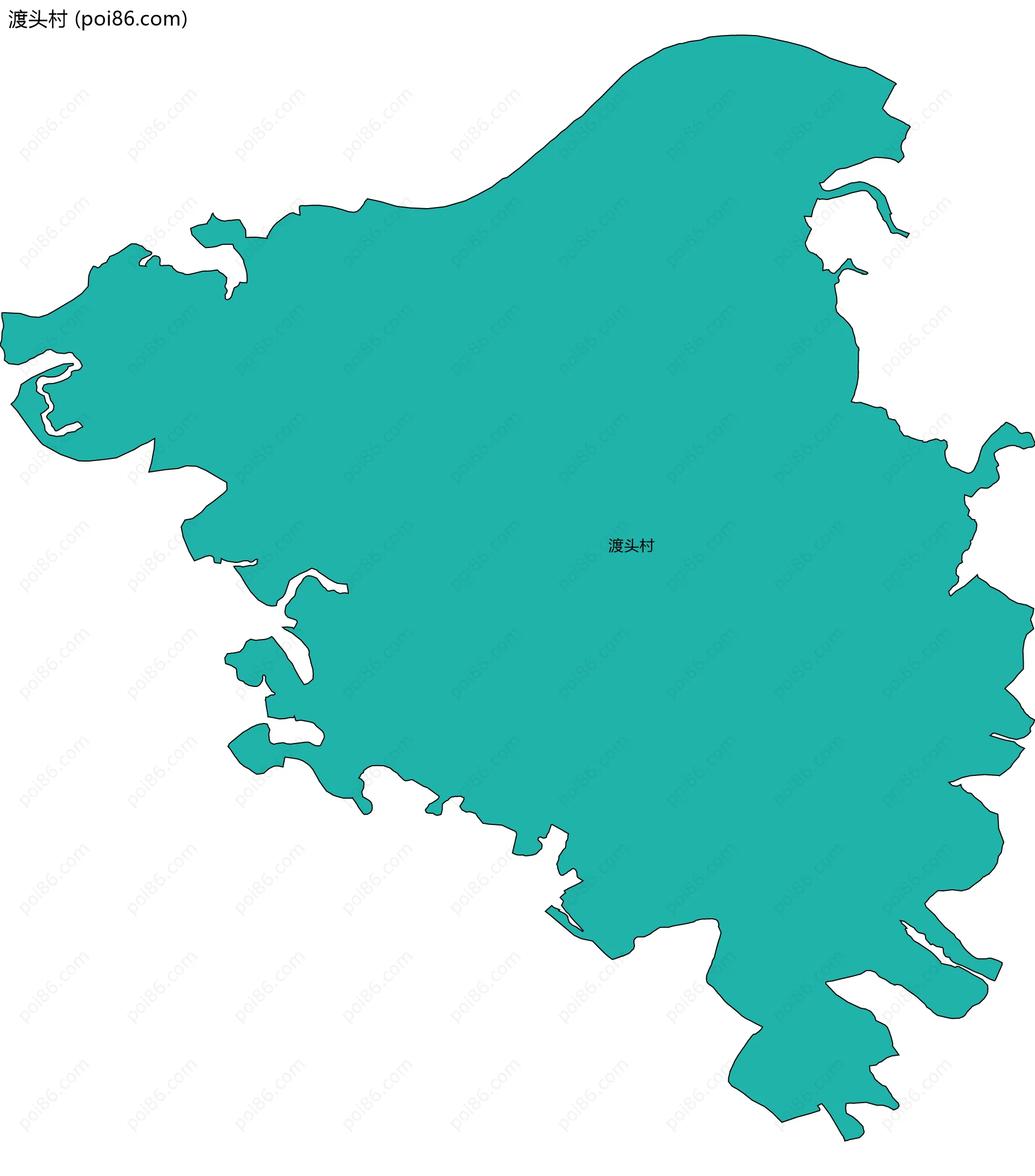 渡头村边界地图