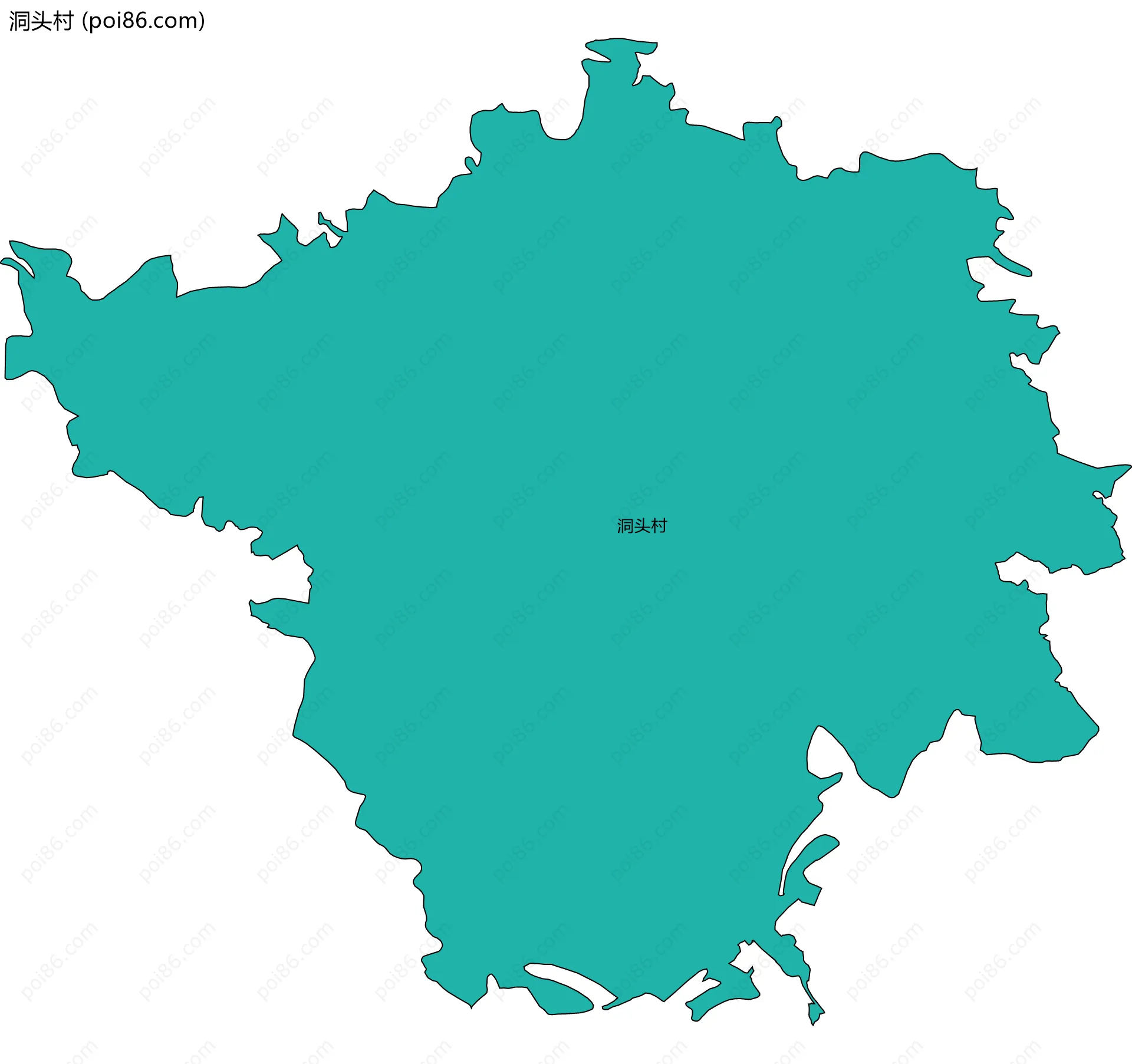 洞头村边界地图