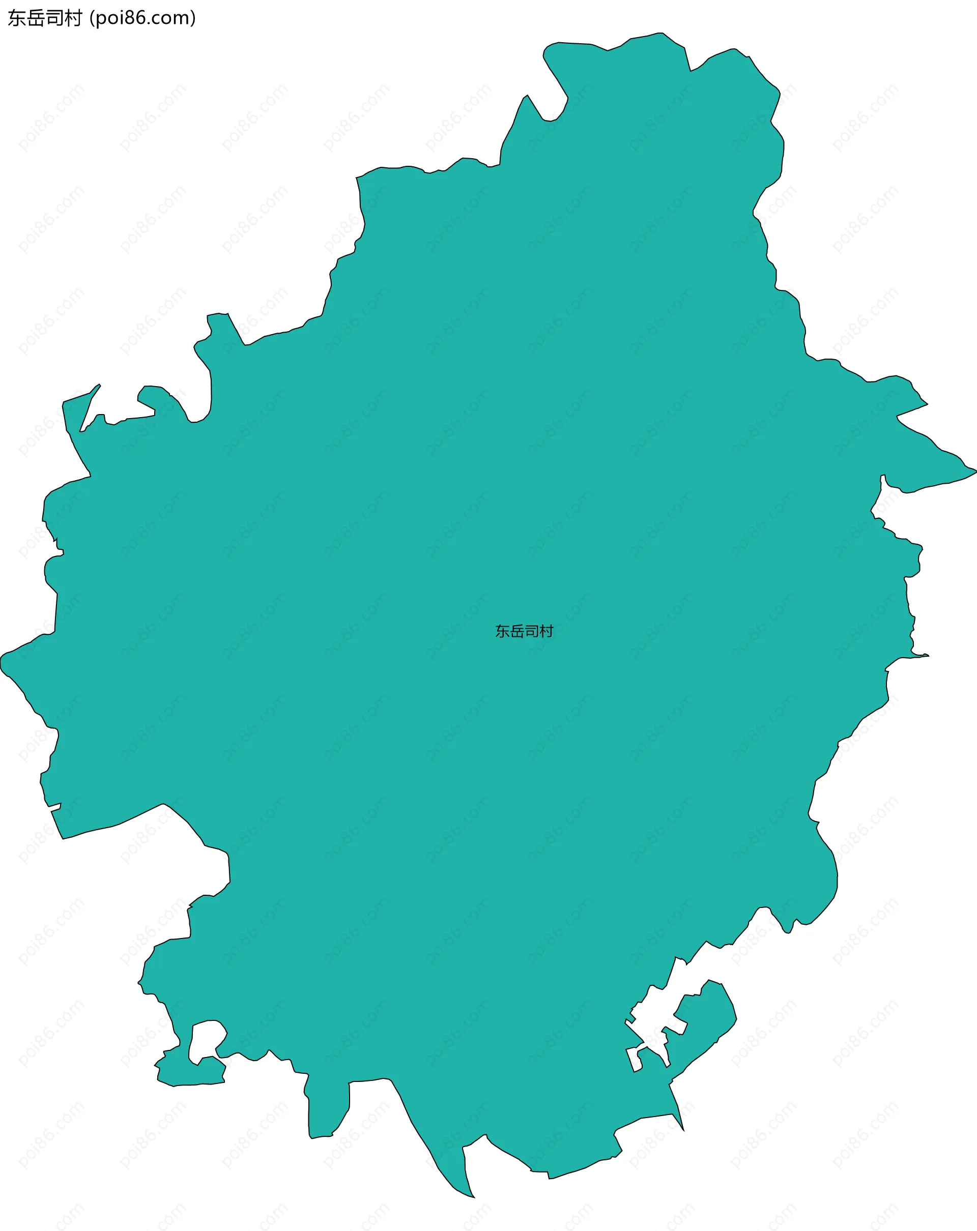东岳司村边界地图