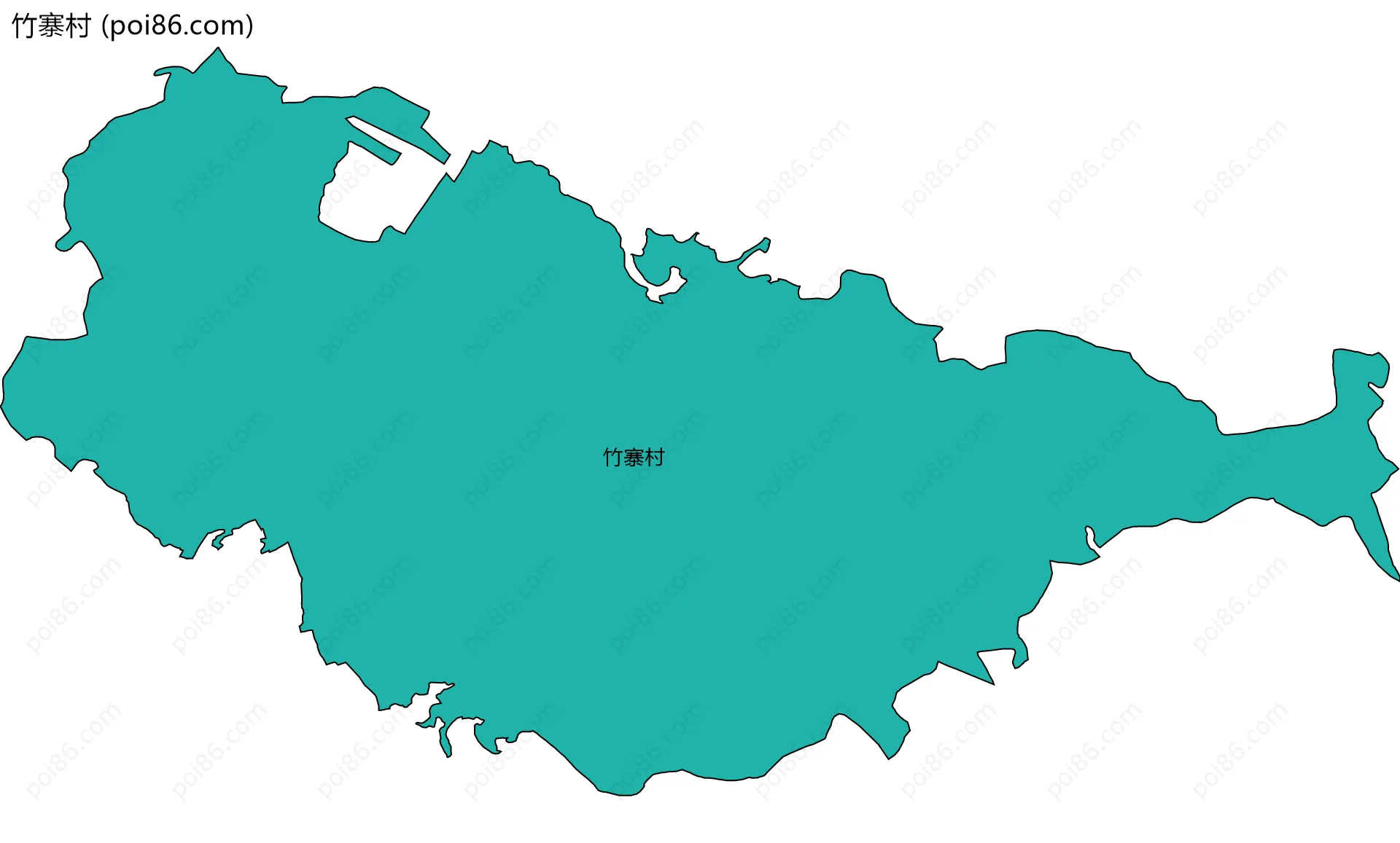 竹寨村边界地图