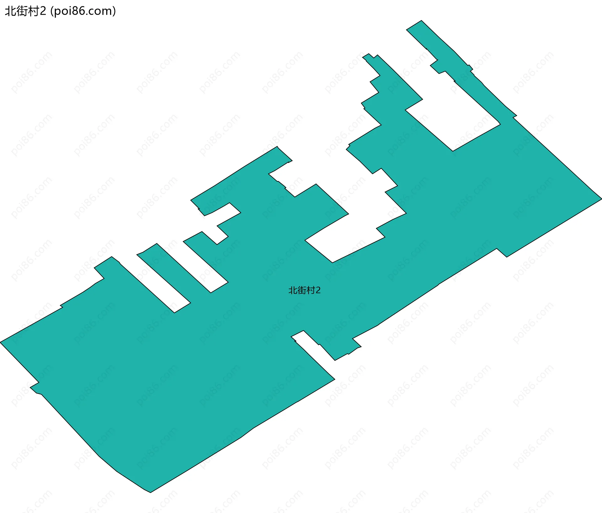北街村2边界地图