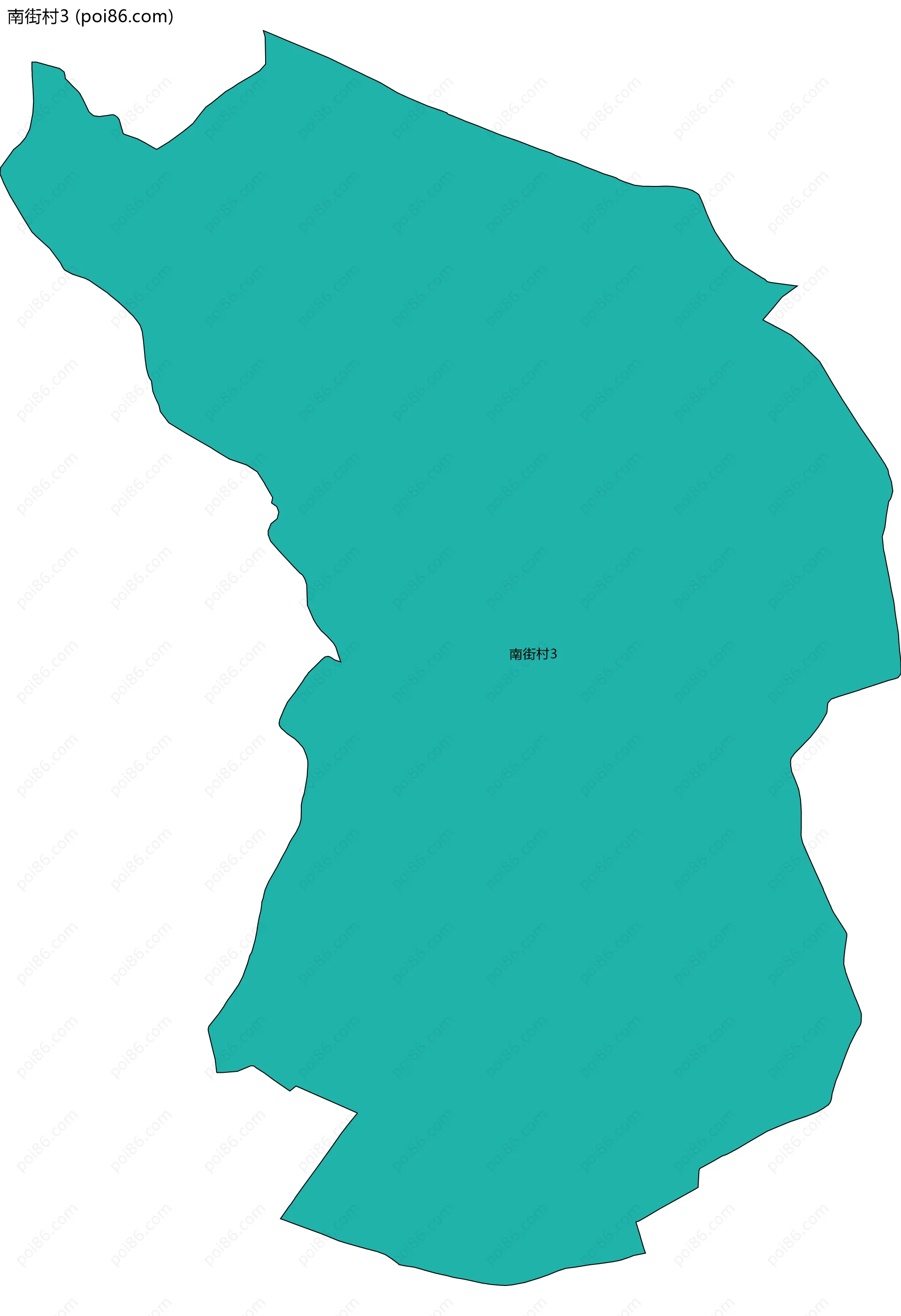 南街村3边界地图