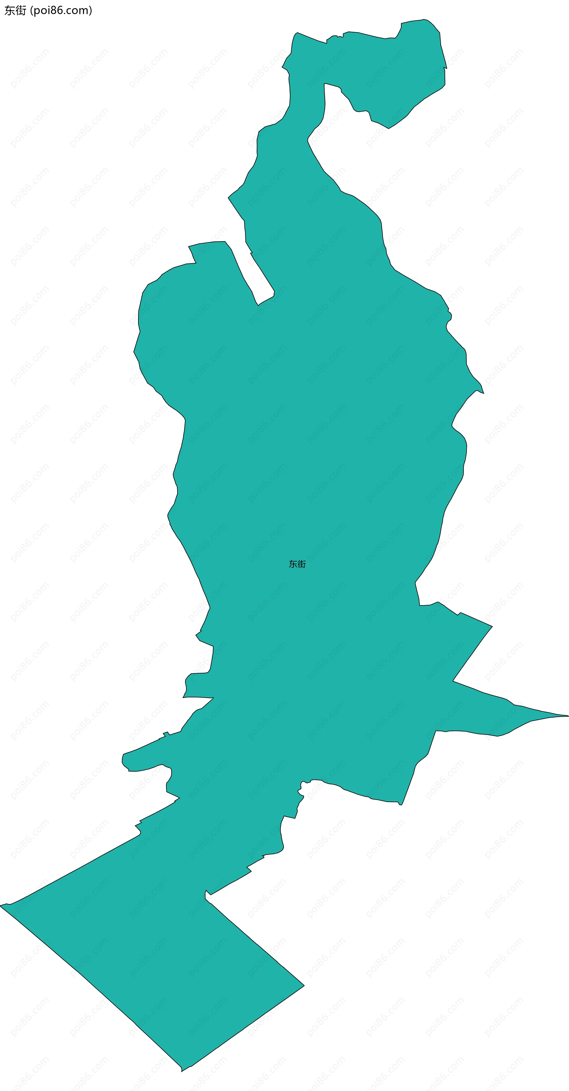 东街边界地图