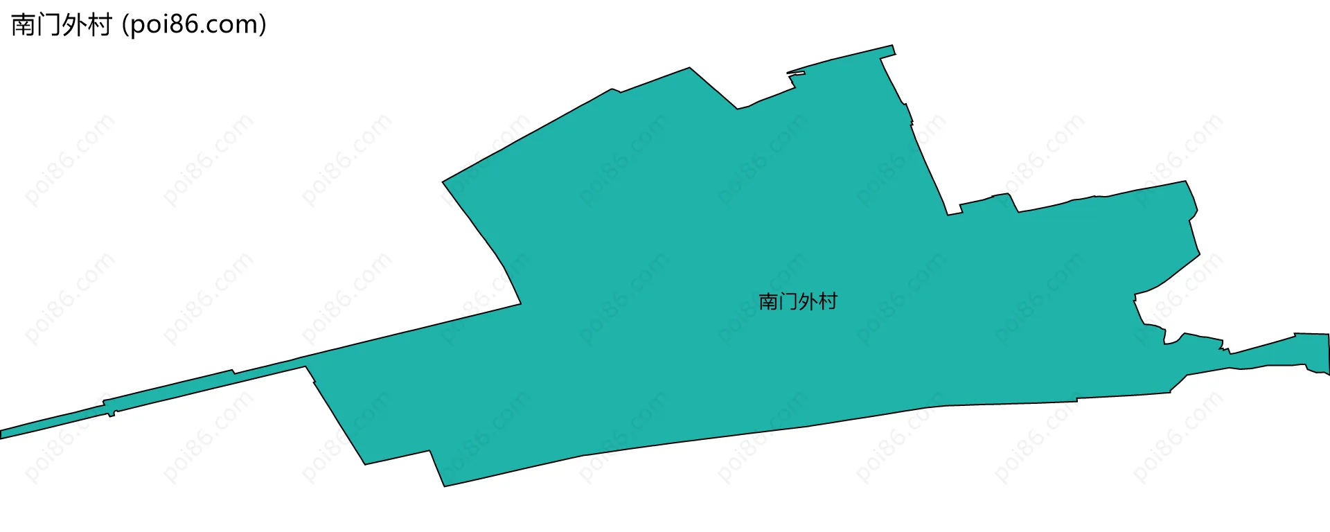 南门外村边界地图