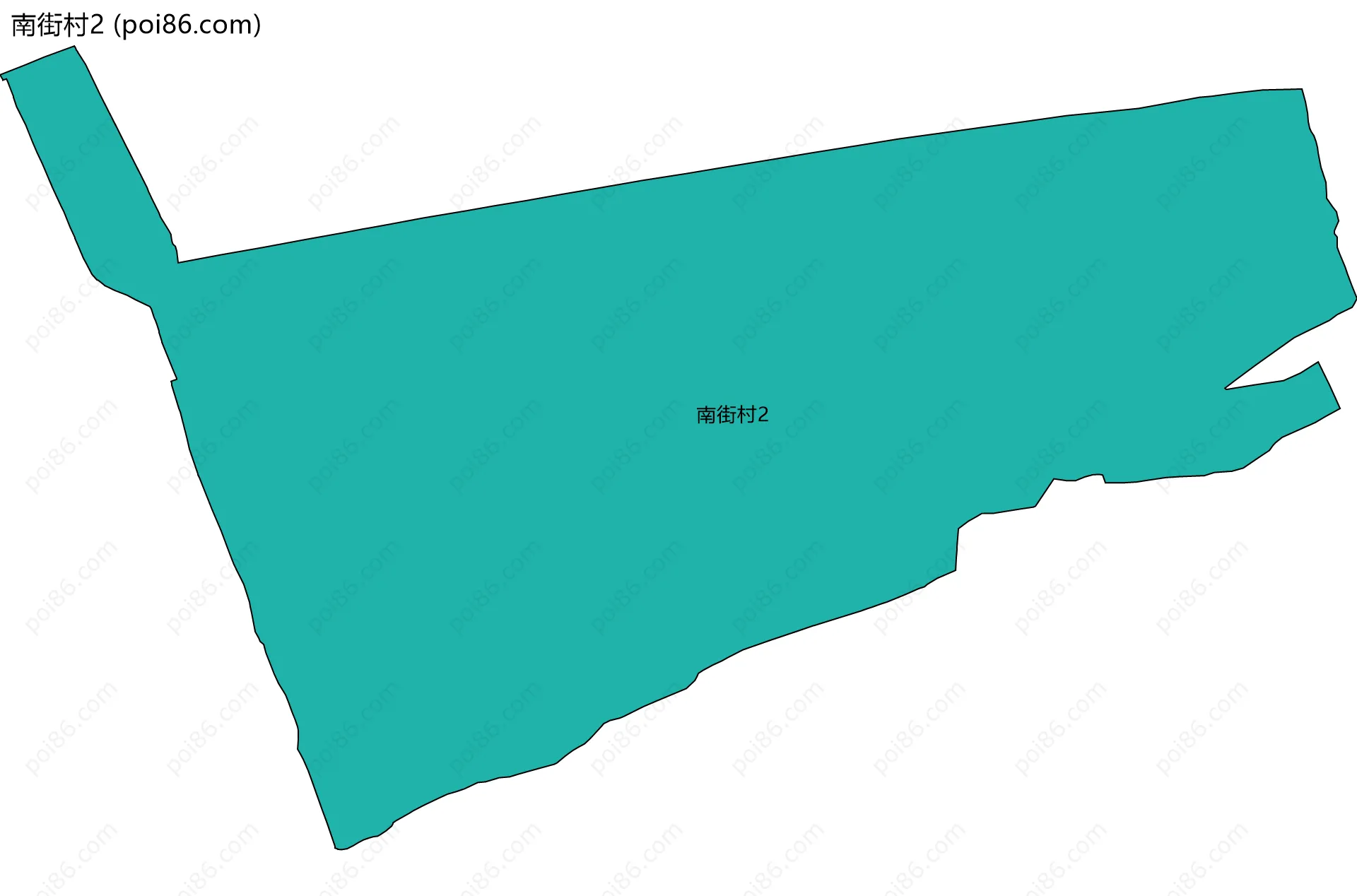 南街村2边界地图