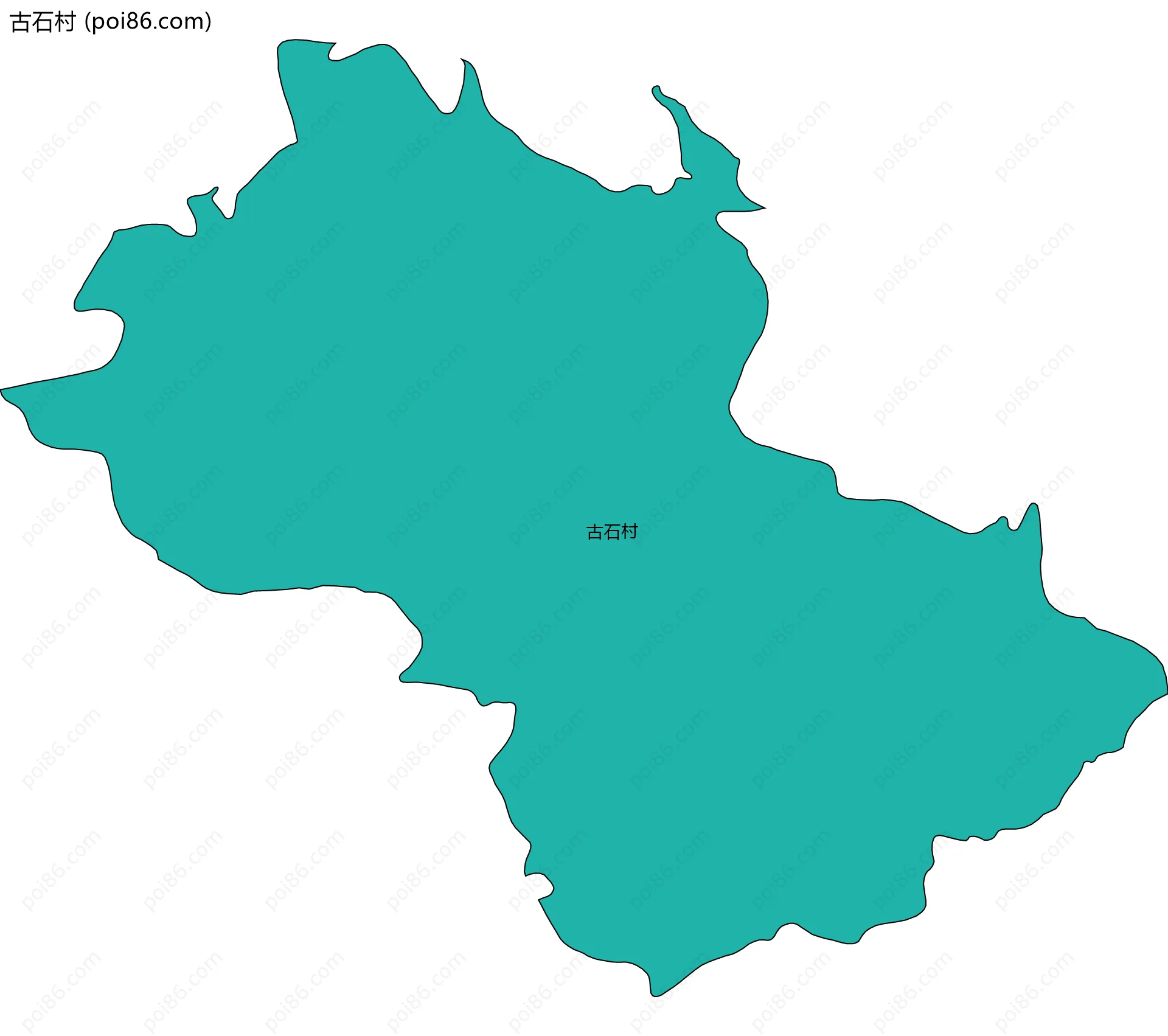 古石村边界地图