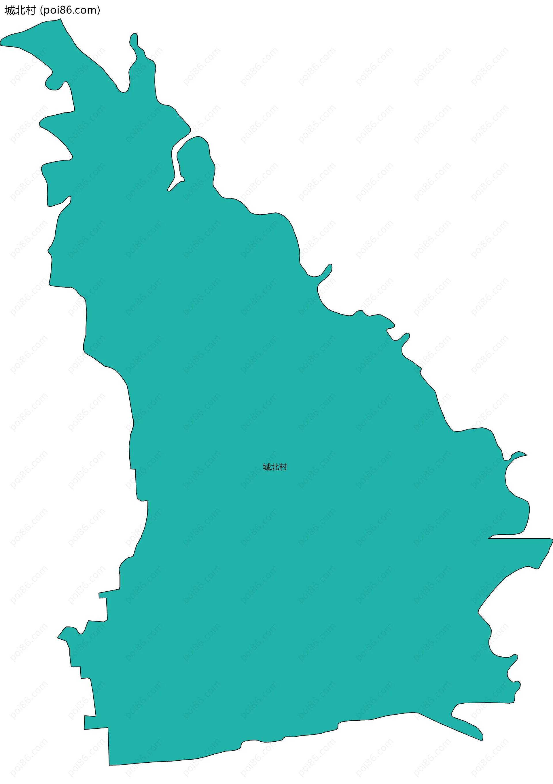 城北村边界地图