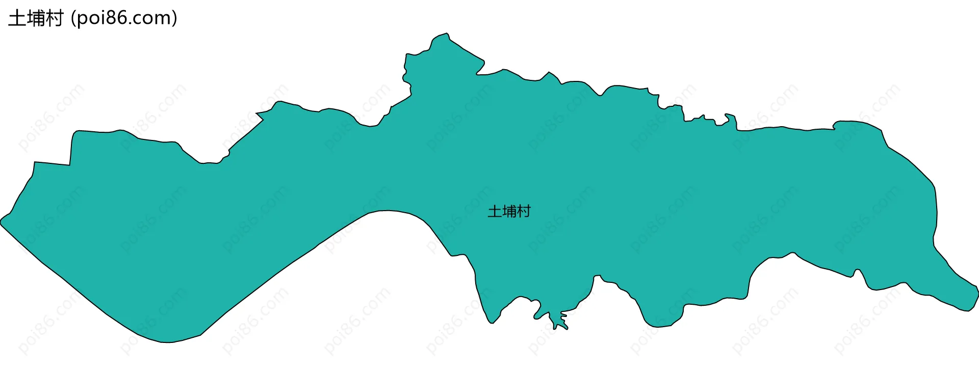 土埔村边界地图