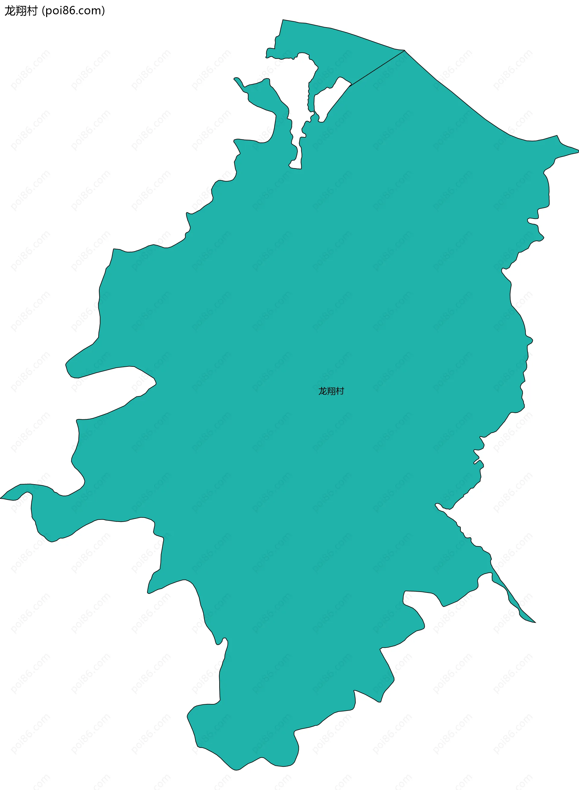 龙翔村边界地图