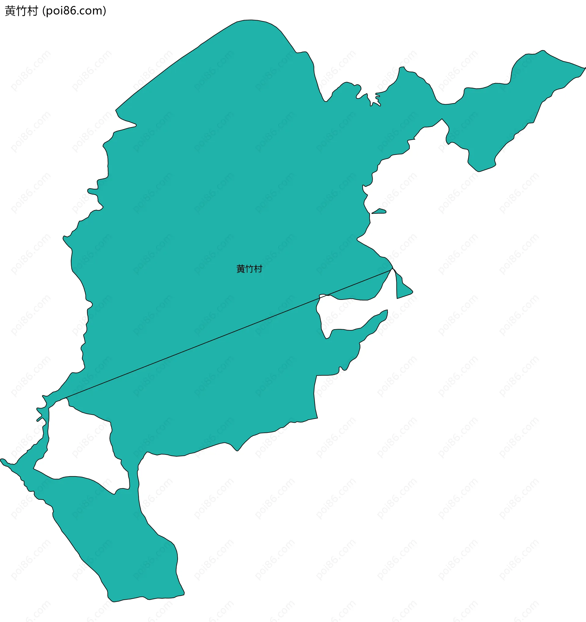 黄竹村边界地图
