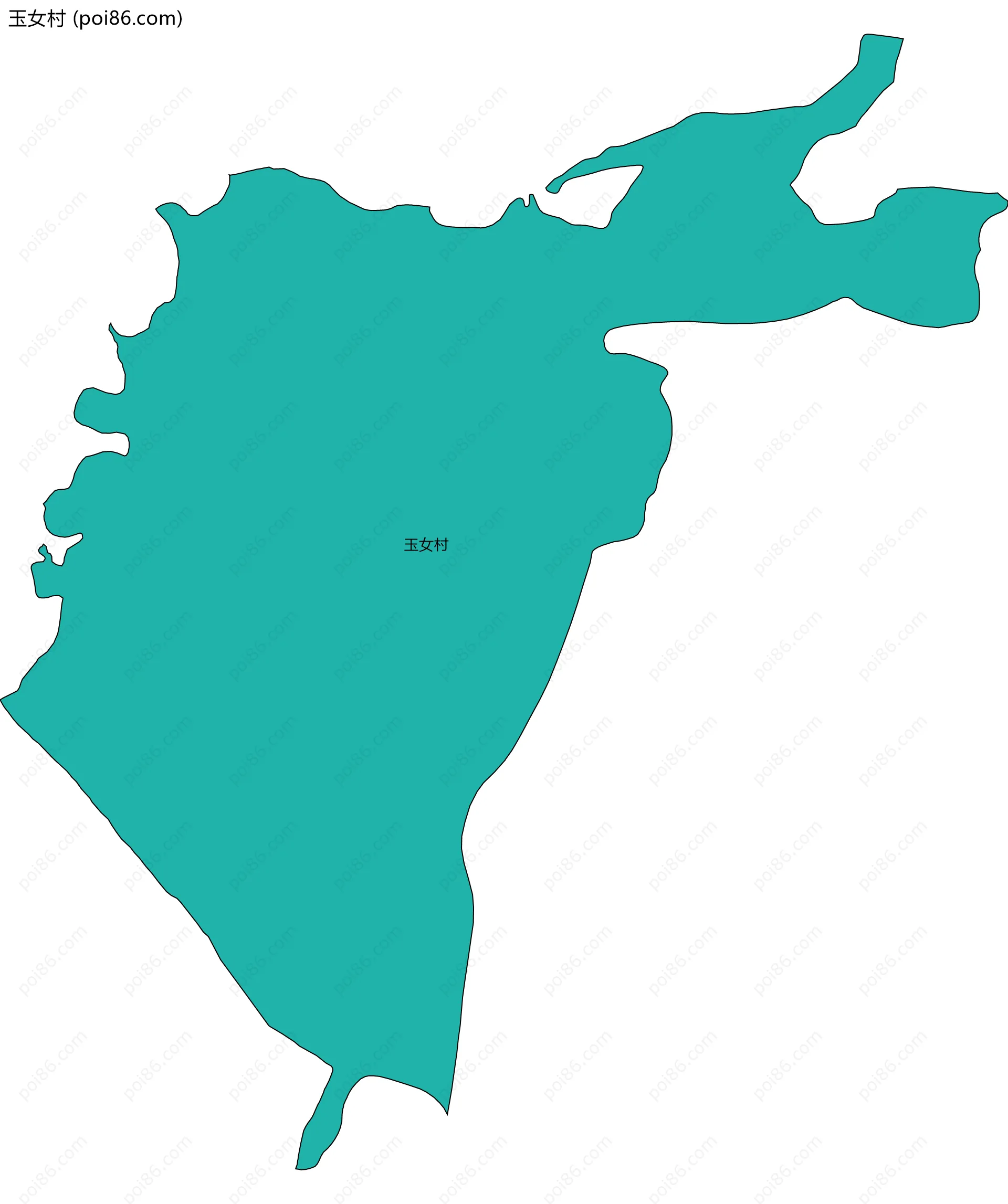 玉女村边界地图