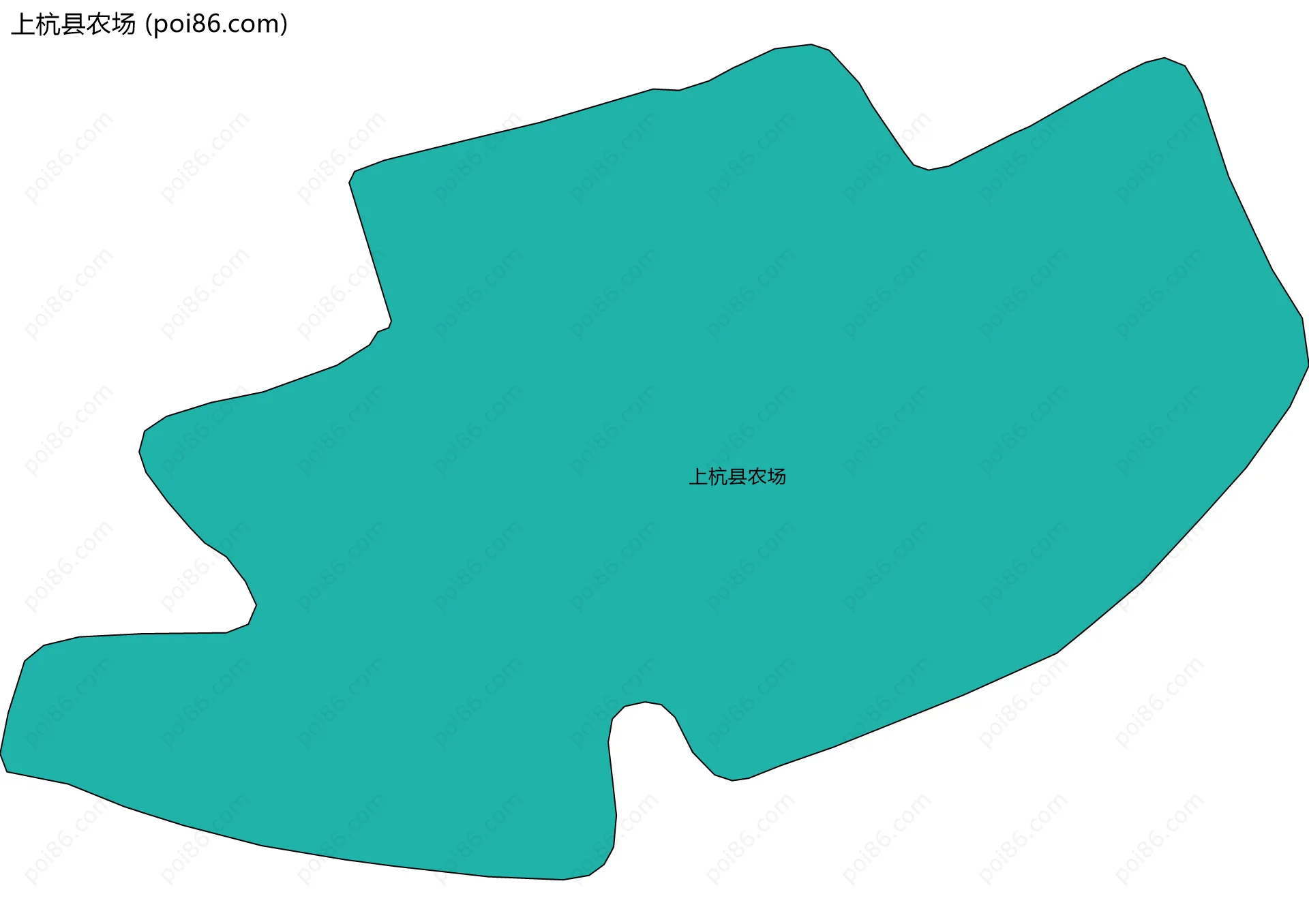 上杭县农场边界地图