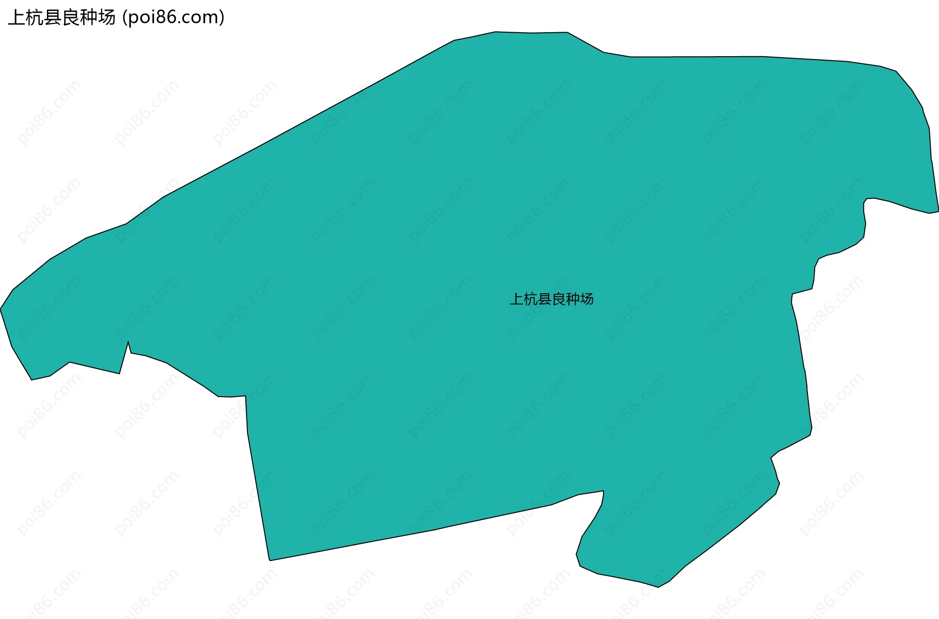 上杭县良种场边界地图