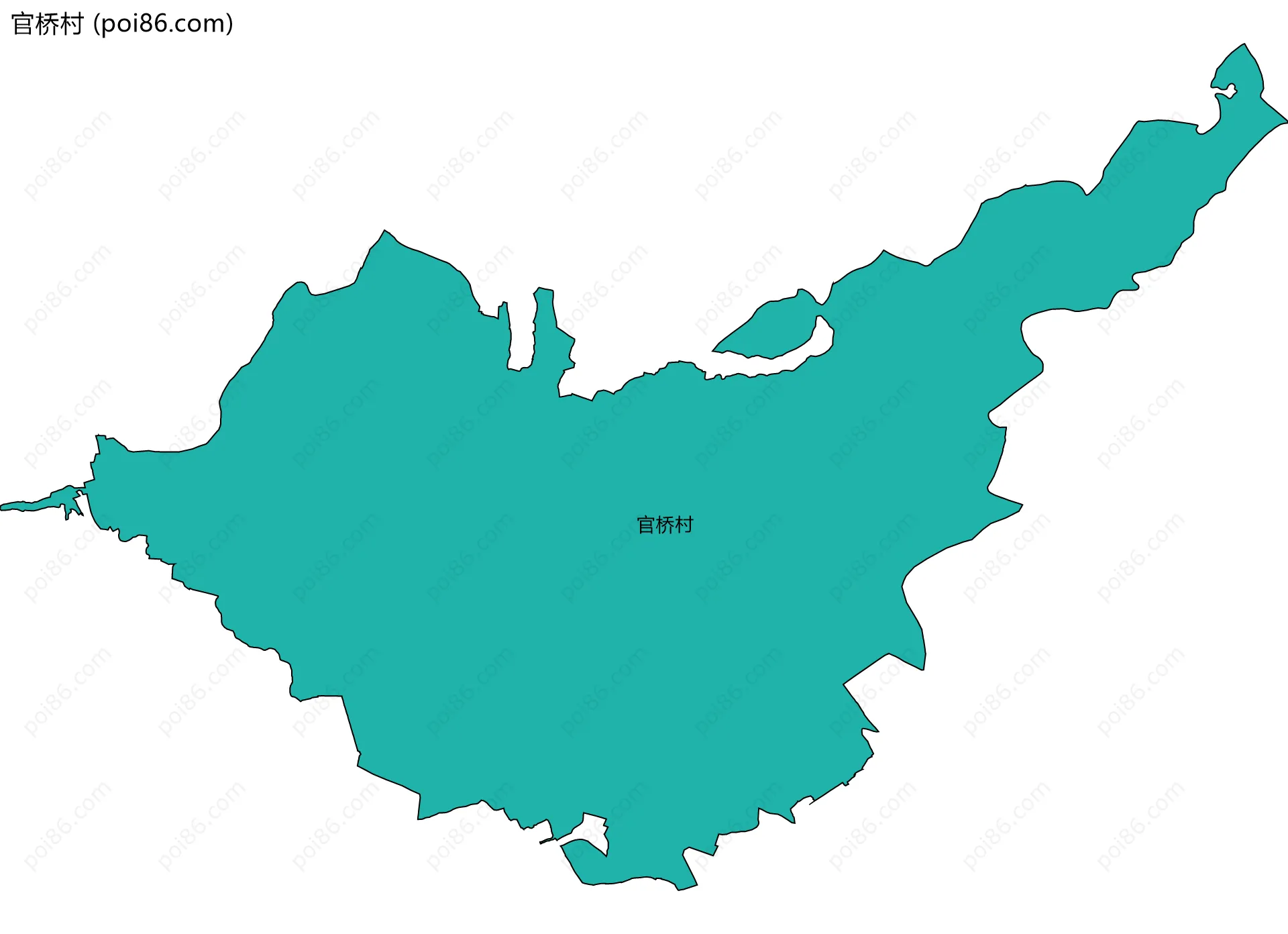 官桥村边界地图