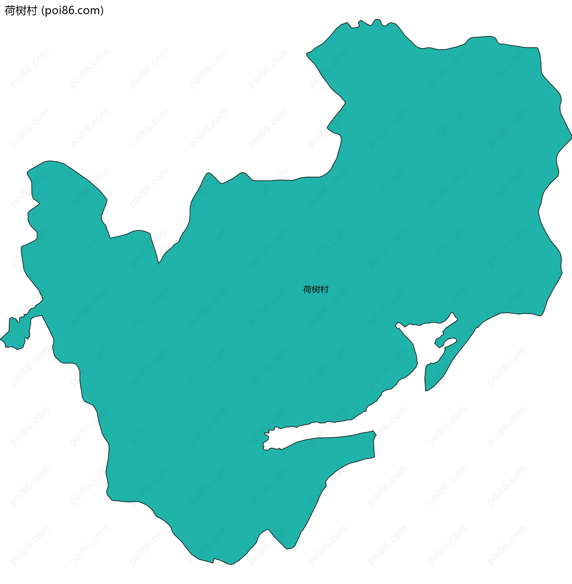 荷树村边界地图