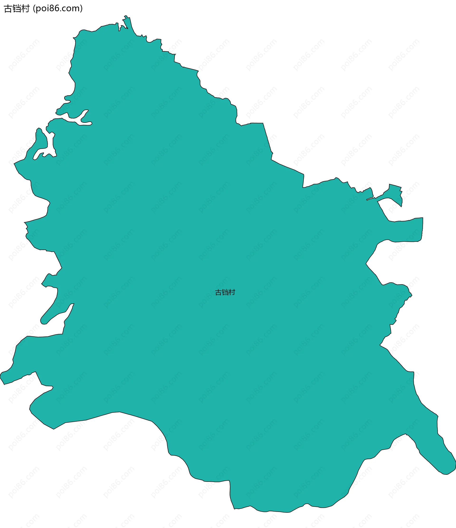 古铛村边界地图